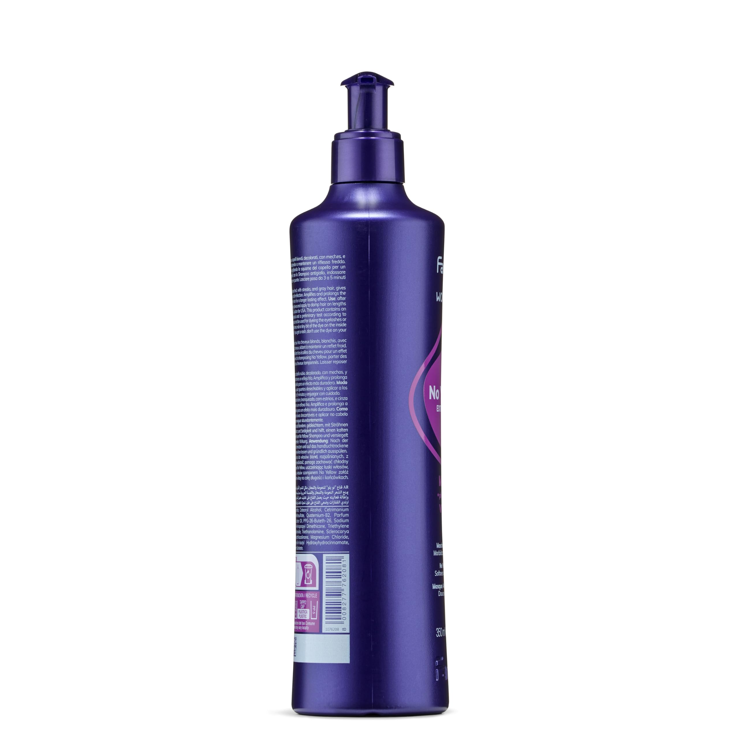 fanola-wonder-no-yellow-maschera-antigiallo-per-biondi-e-grigi-350-ml image 3