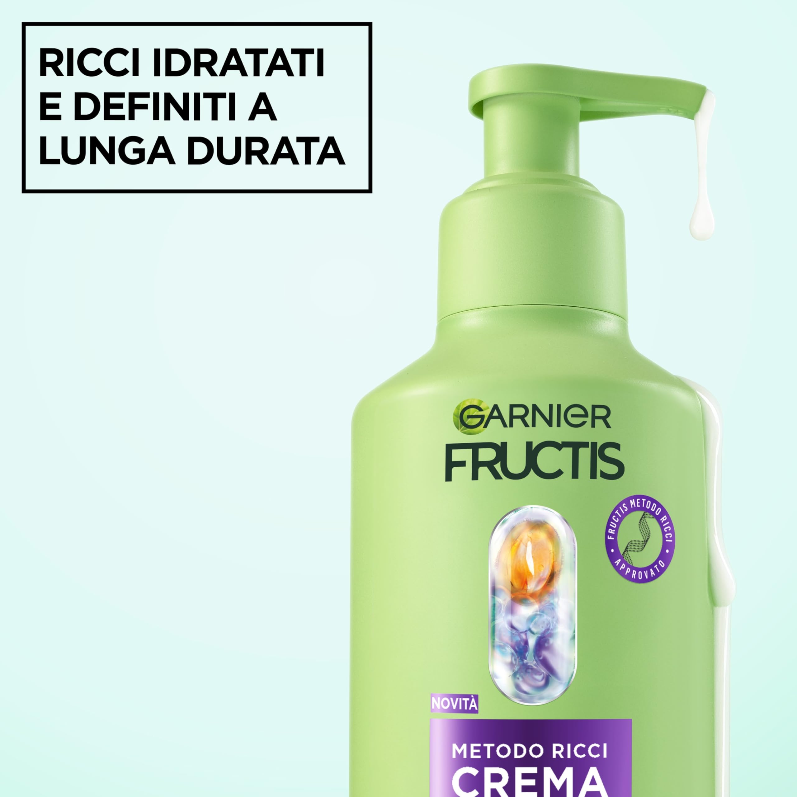 garnier-fructis-metodo-ricci-crema-modellante-260-ml-con-acido-ialuronico-e-burr image 2