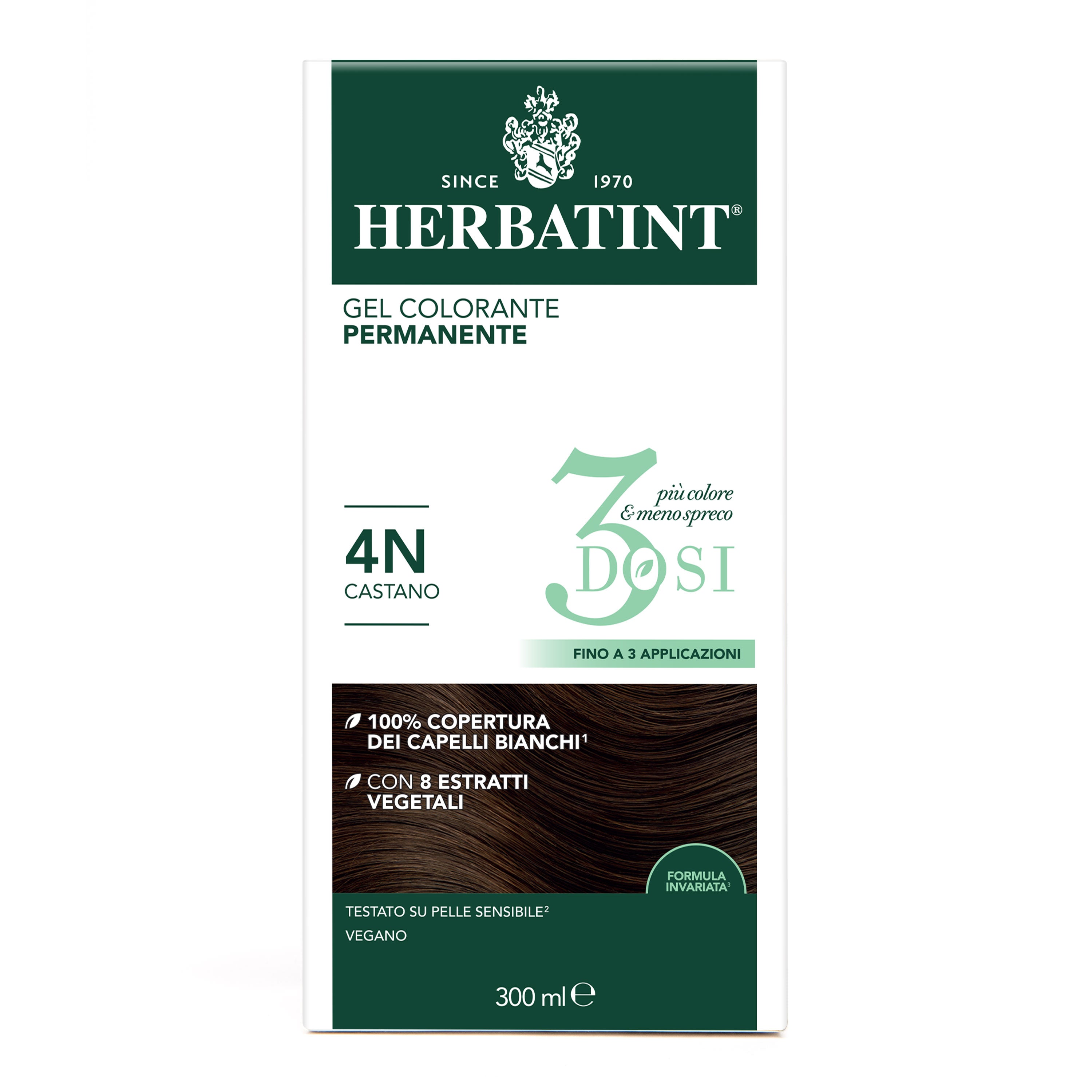 herbatint-gel-colorante-permanente-3-dosi-4n-castano-300-ml image 3