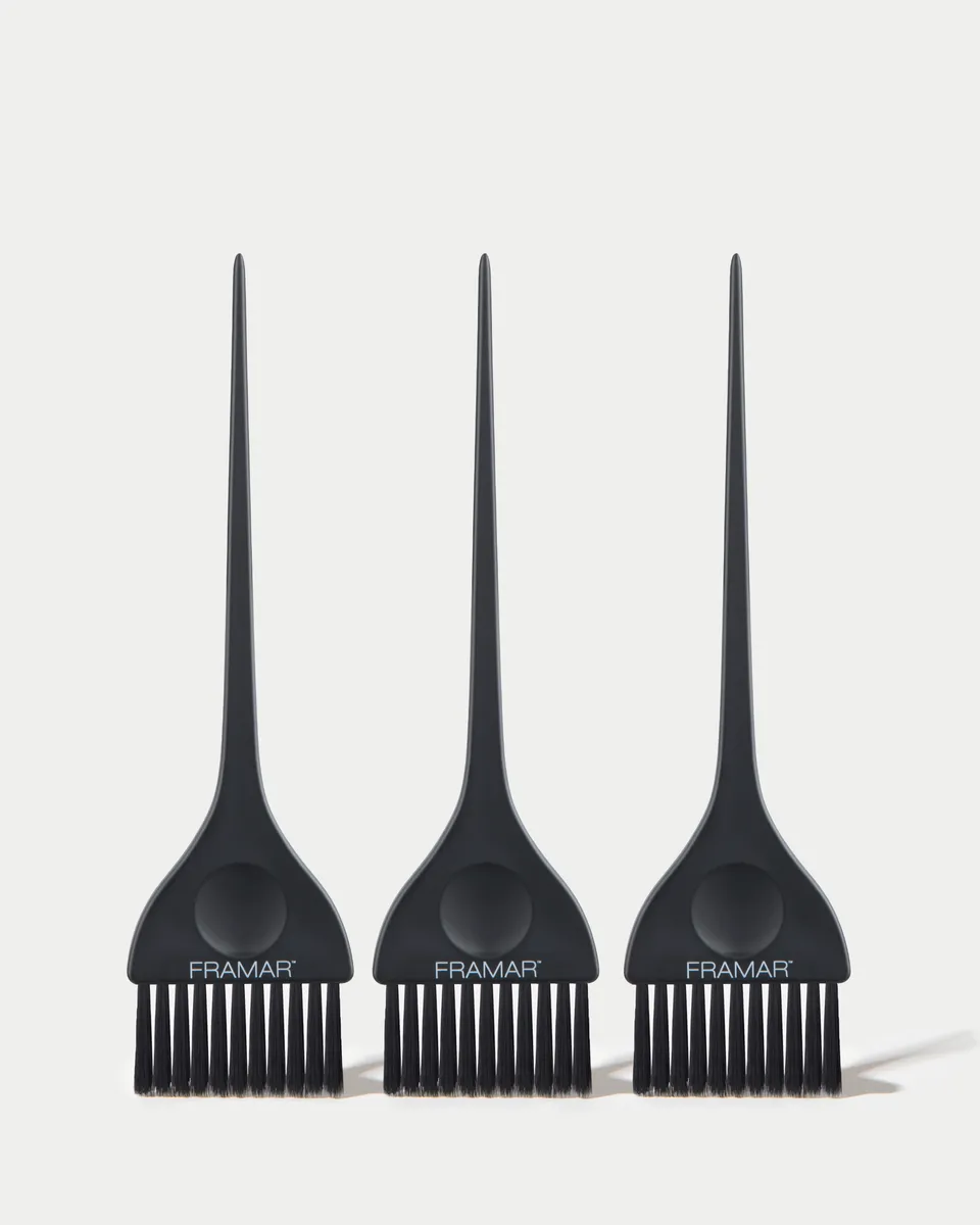framar-classic-color-brush-set-matte-black-3-pezzi image 1