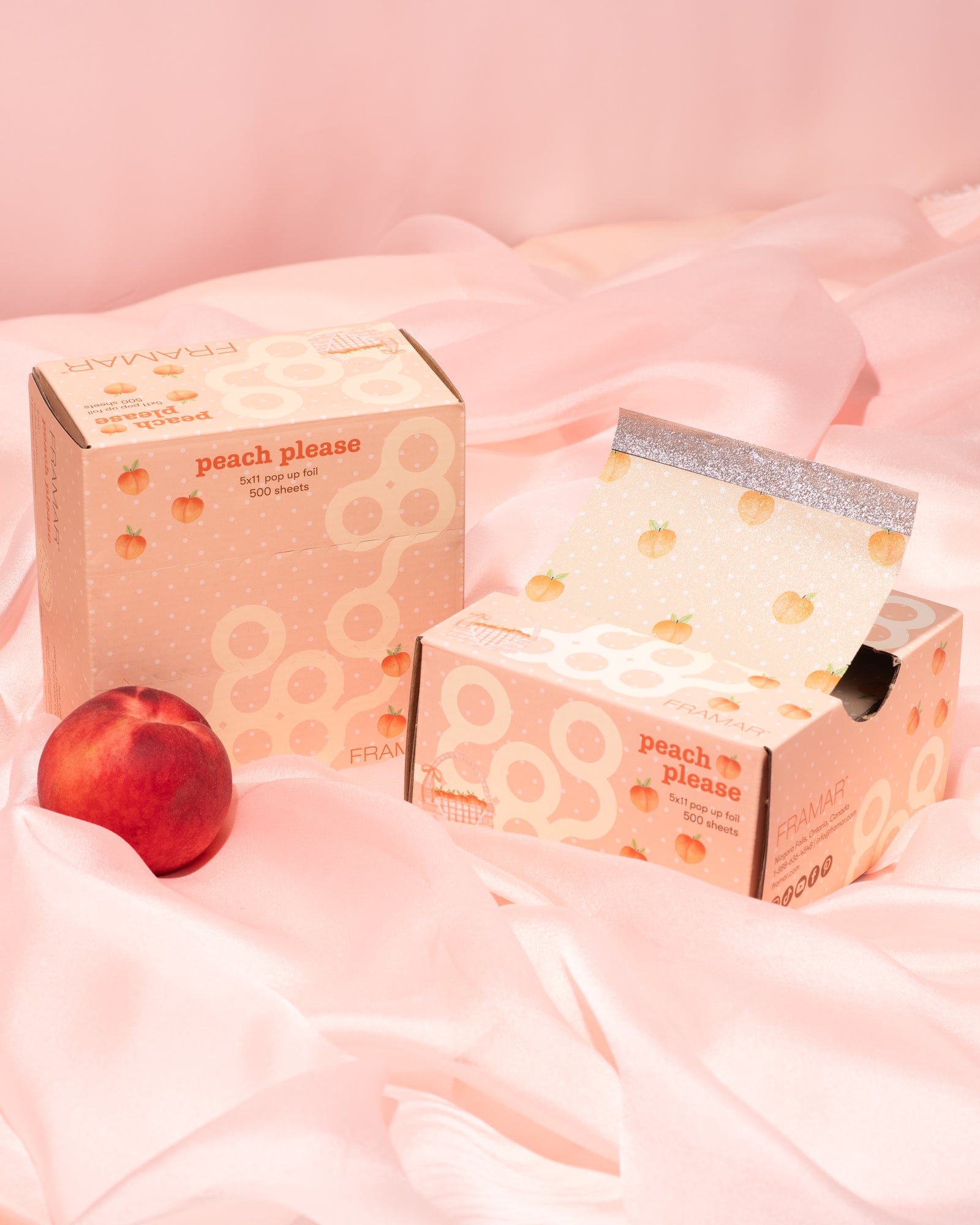 framar-peach-please-pop-up-fogli-alluminio-pre-tagliati-5x11-500-pezzi image 3