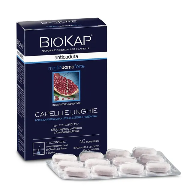 biokap-anticaduta-miglio-uomo-forte-trattamento-rinforzante-capelli-uomo image 1