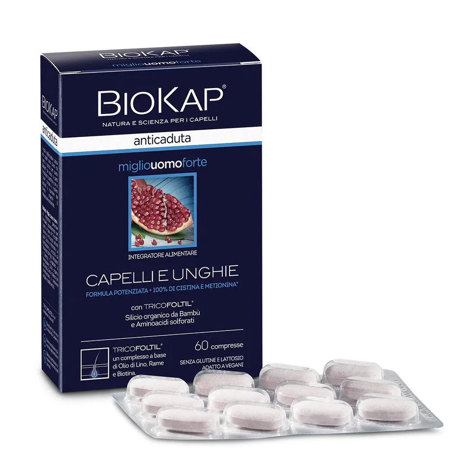 biokap-anticaduta-miglio-uomo-forte-trattamento-rinforzante-capelli-uomo image 1
