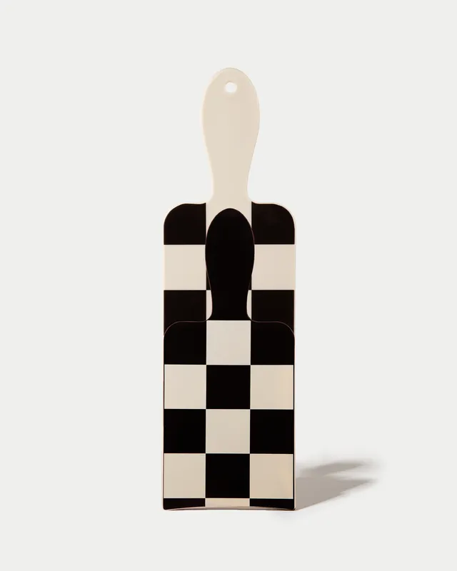 framar-black-and-cream-checked-out-paddle-pack-set-2-palette-per-meches image 1