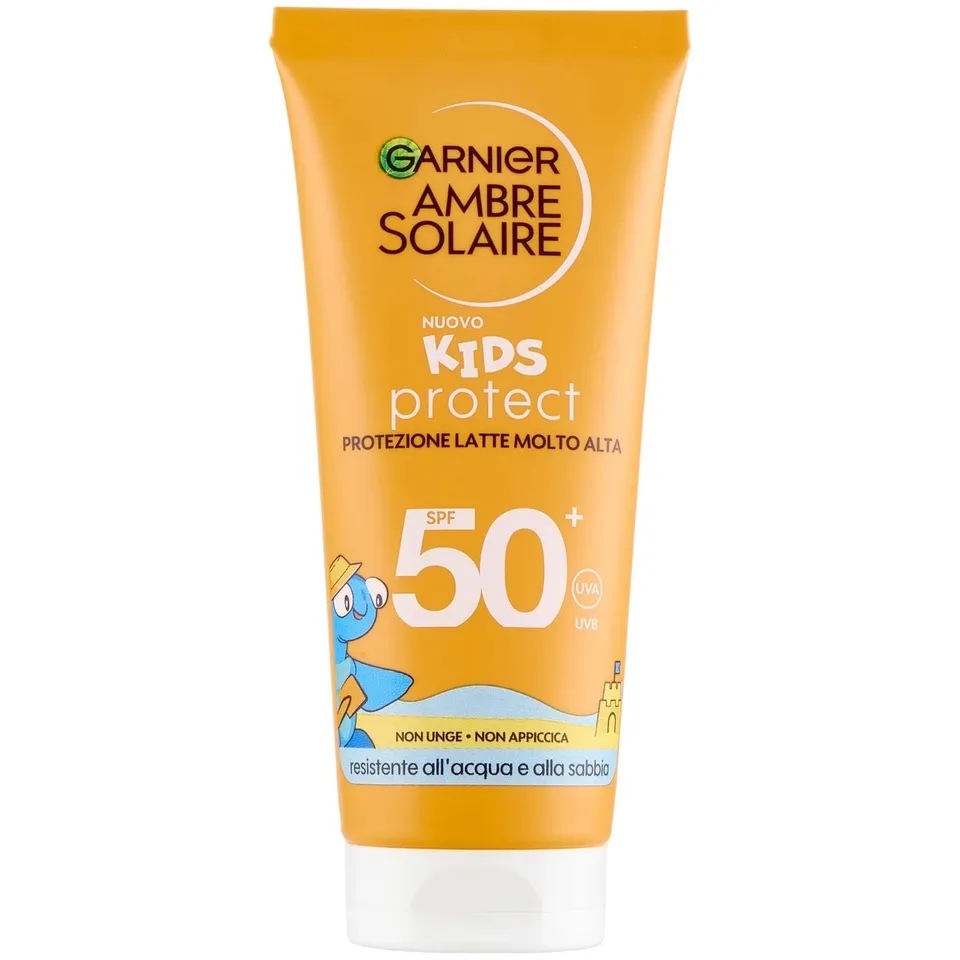 garnier-ambre-solaire-kids-protect-latte-spf50-100ml-protezione-bambini image 1