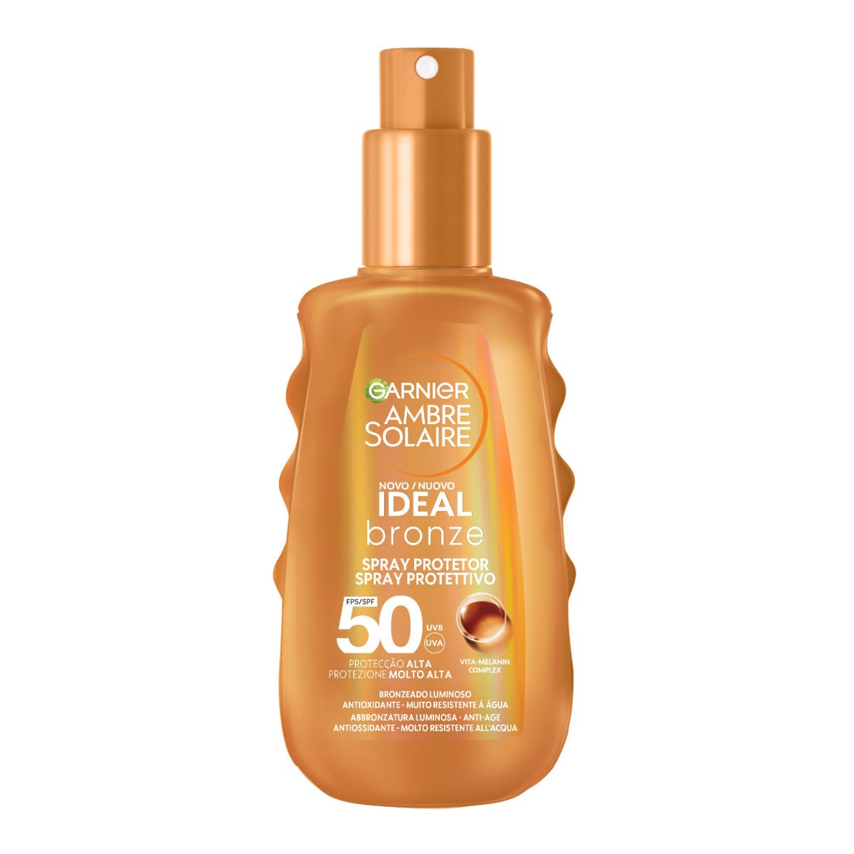 garnier-ambre-solaire-ideal-bronze-latte-solare-spray-spf50-150-ml image 1