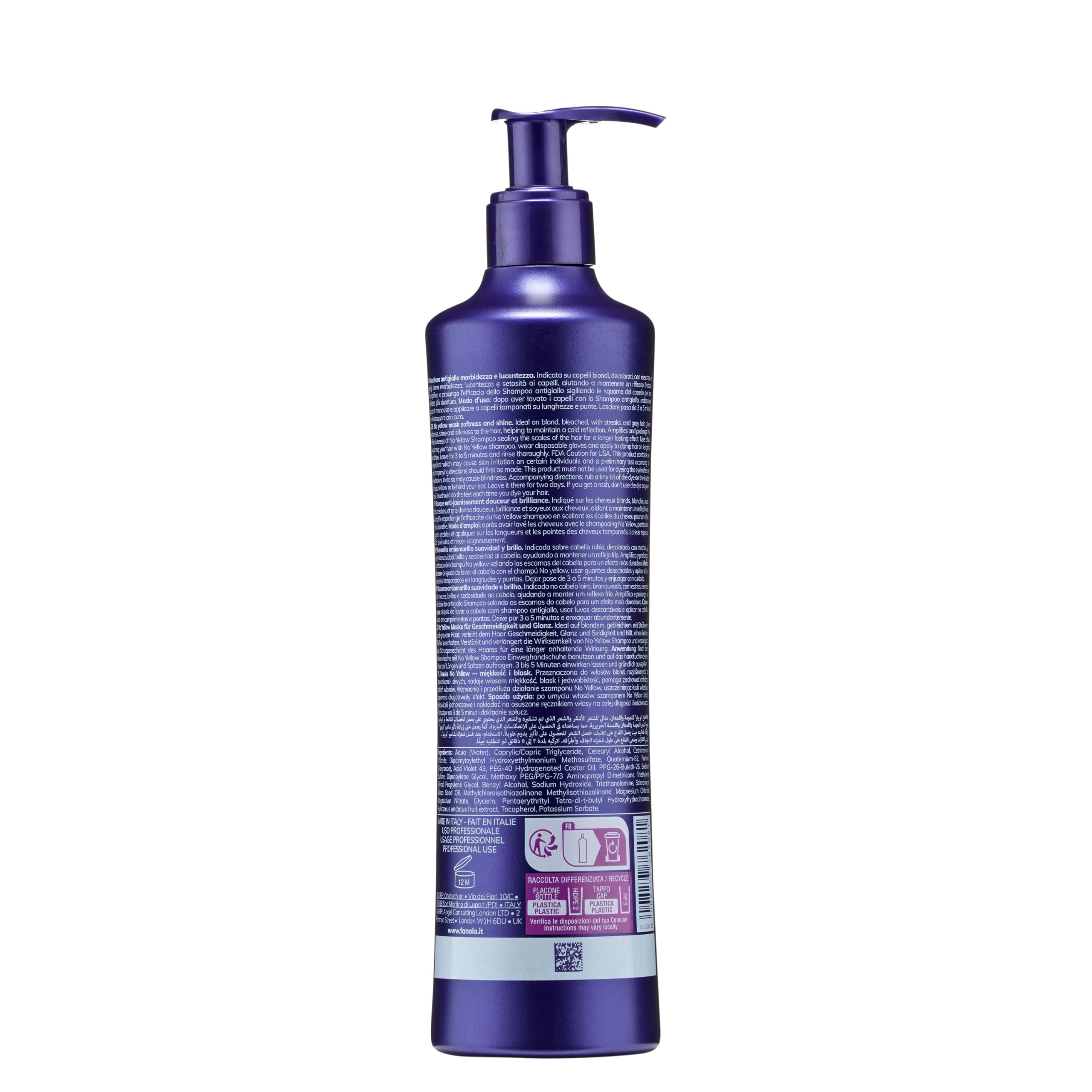 fanola-wonder-no-yellow-maschera-antigiallo-per-biondi-e-grigi-350-ml image 4