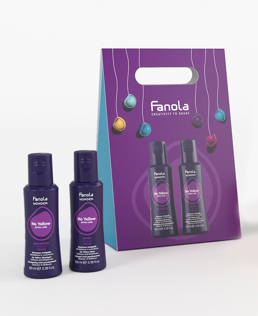 fanola-wonder-no-yellow-christmas-box-shampoo-maschera-100-100-ml image 1