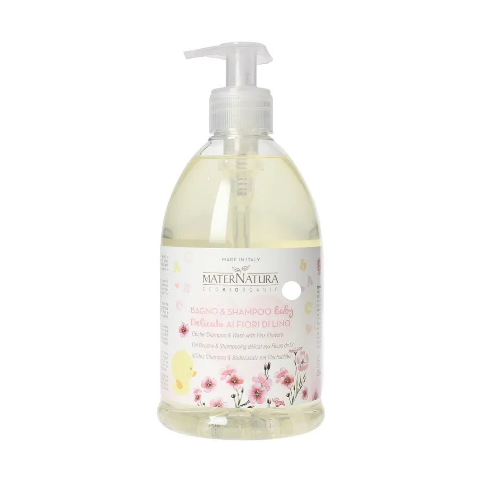 maternatura-bagno-shampoo-baby-delicato-ai-fiori-di-lino image 1