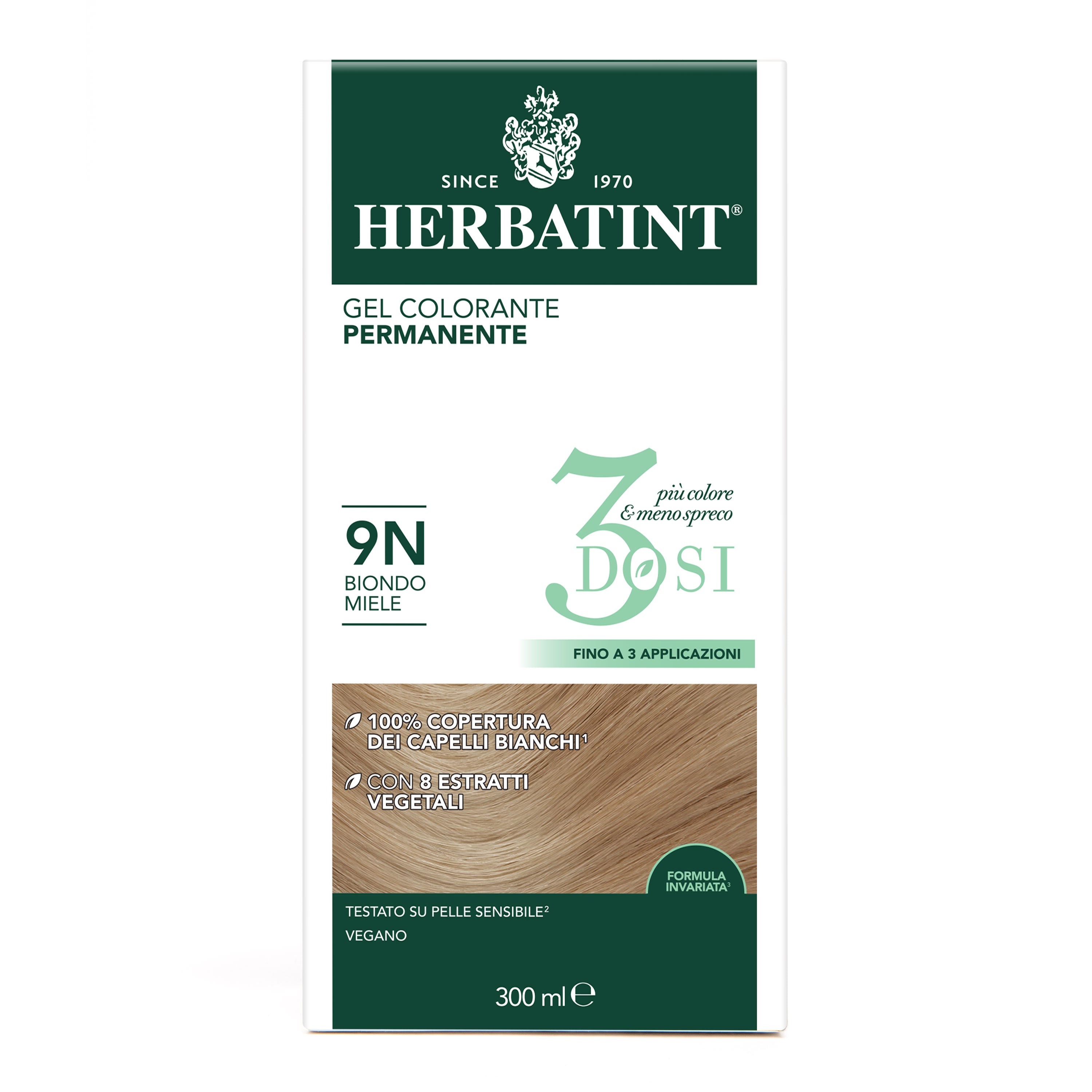 herbatint-9n-biondo-miele-gel-colorante-permanente-3dosi-300-ml image 3