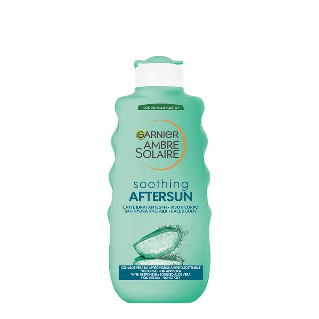 garnier-ambre-solaire-latte-doposole-viso-e-corpo-aloe-vera-200-ml image 1
