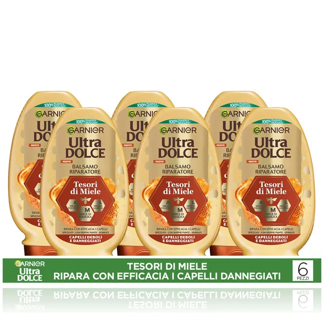 garnier-ultra-dolce-tesori-di-miele-balsamo-riparatore-6-x-250-ml image 1