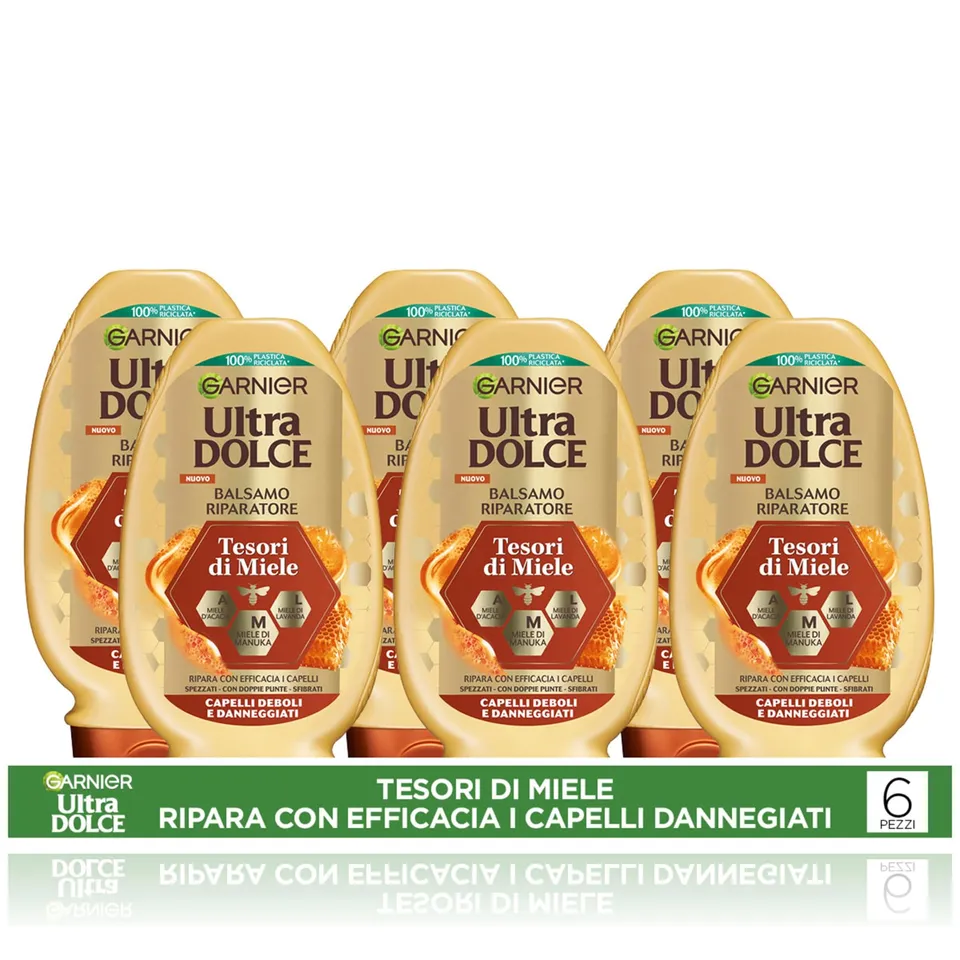 garnier-ultra-dolce-tesori-di-miele-balsamo-riparatore-6-x-250-ml image 1
