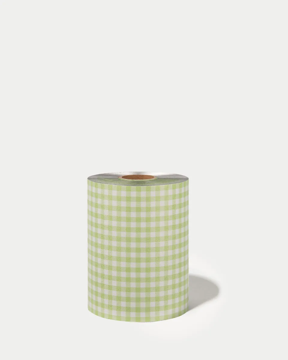 framar-embossed-roll-green-gingham-rotolo-320ft image 1