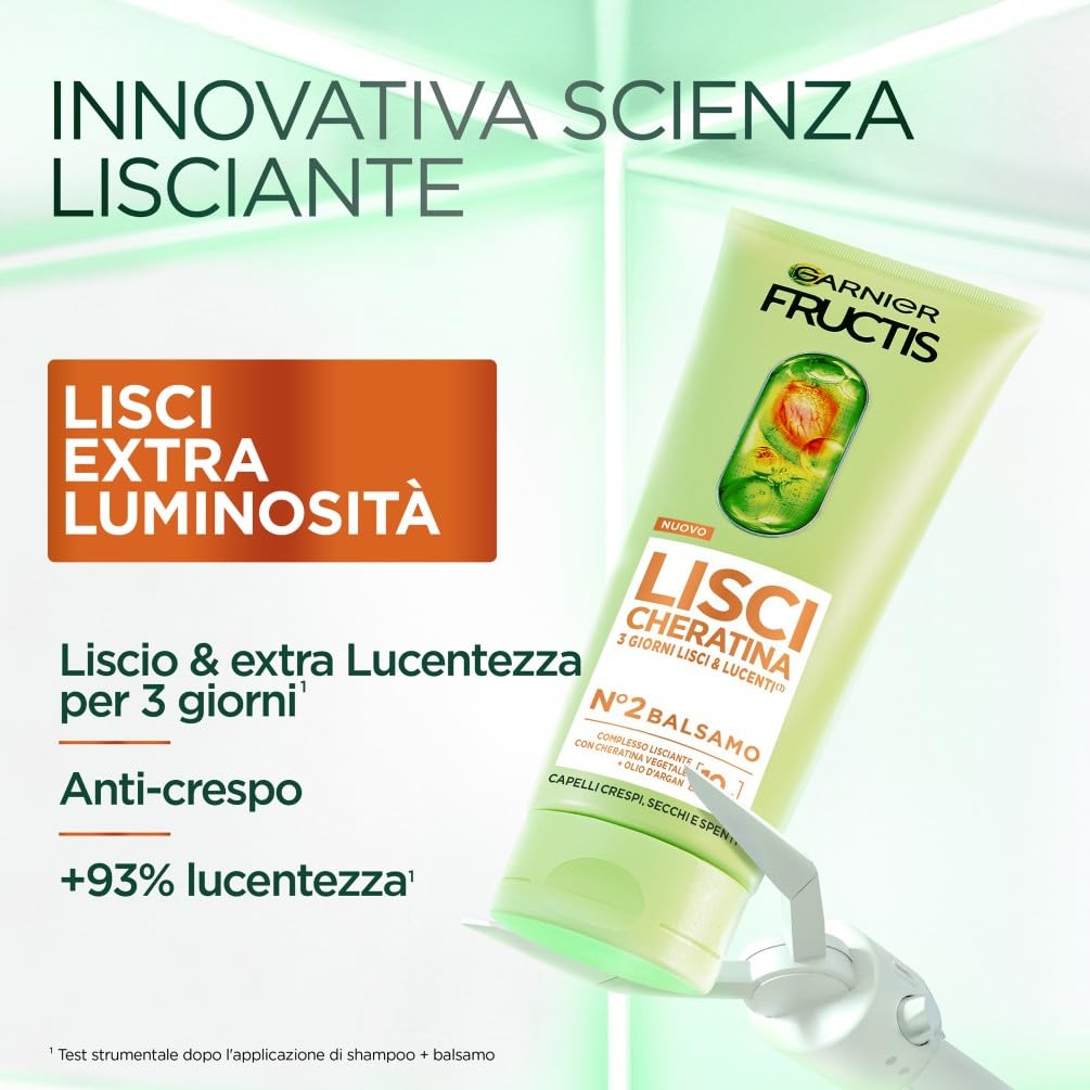 garnier-fructis-lisci-cheratina-balsamo-200-ml image 2