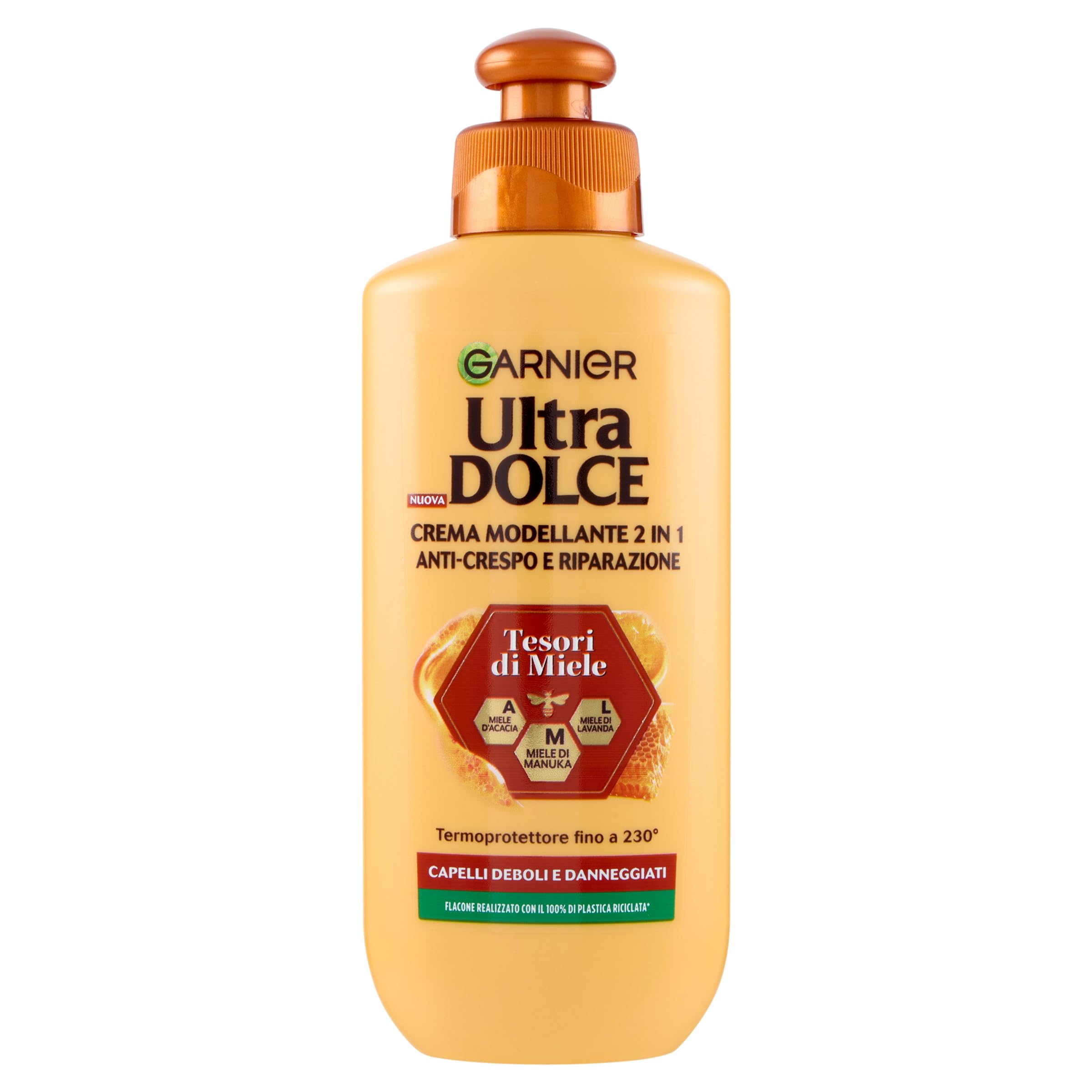 garnier-ultra-dolce-tesori-di-miele-crema-modellante-2-in-1-anti-crespo-200-ml image 1