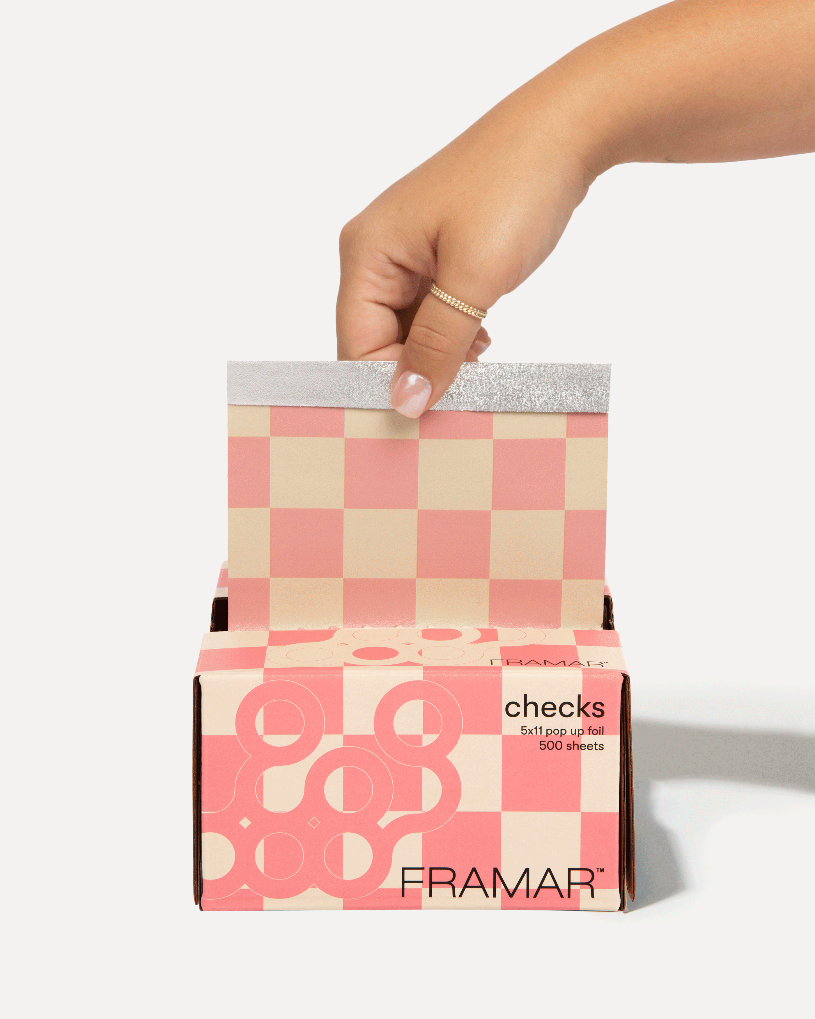 framar-beige-pink-checks-pop-up-foil-5x11-500-fogli image 2