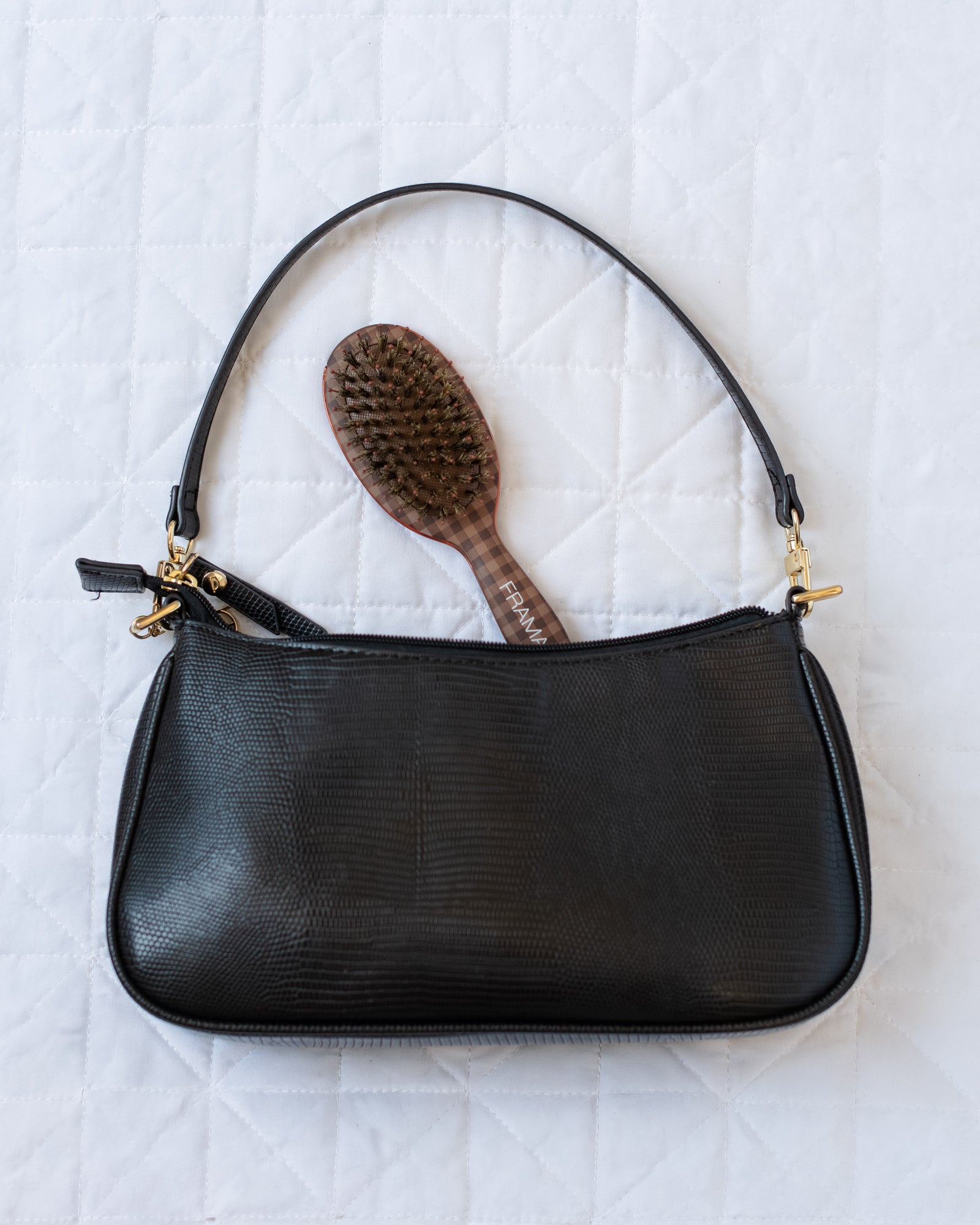 framar-mini-polish-brush-chocolate-gingham-spazzola-compatta-cinghiale-nylon image 5