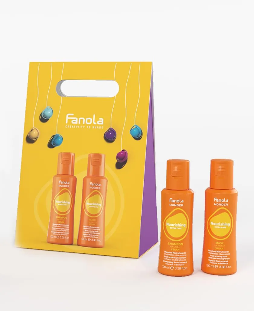 fanola-wonder-nourishing-christmas-box-shampoo-maschera-100-ml image 1