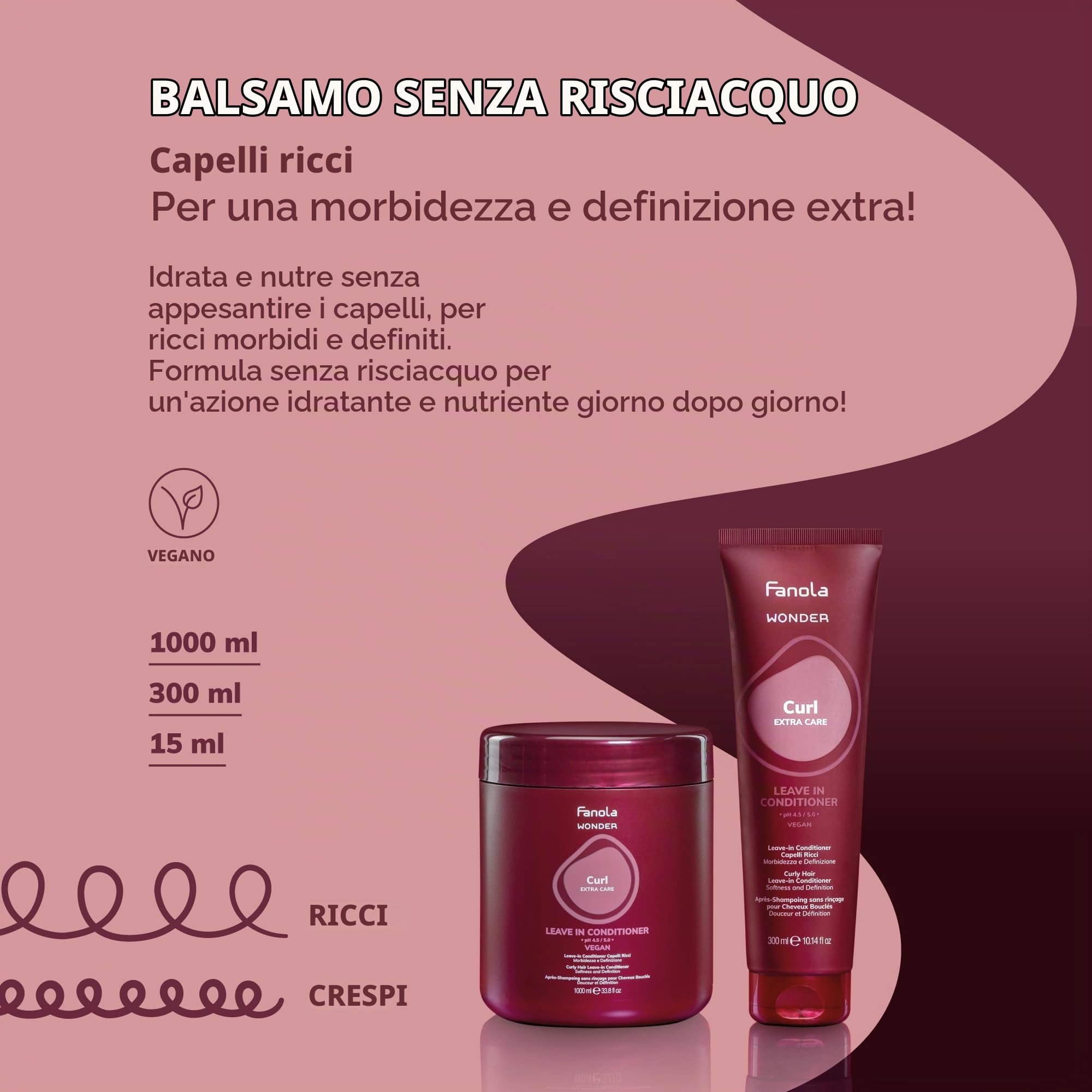 fanola-wonder-curl-conditioner-capelli-ricci-e-ondulati-1000-ml image 2