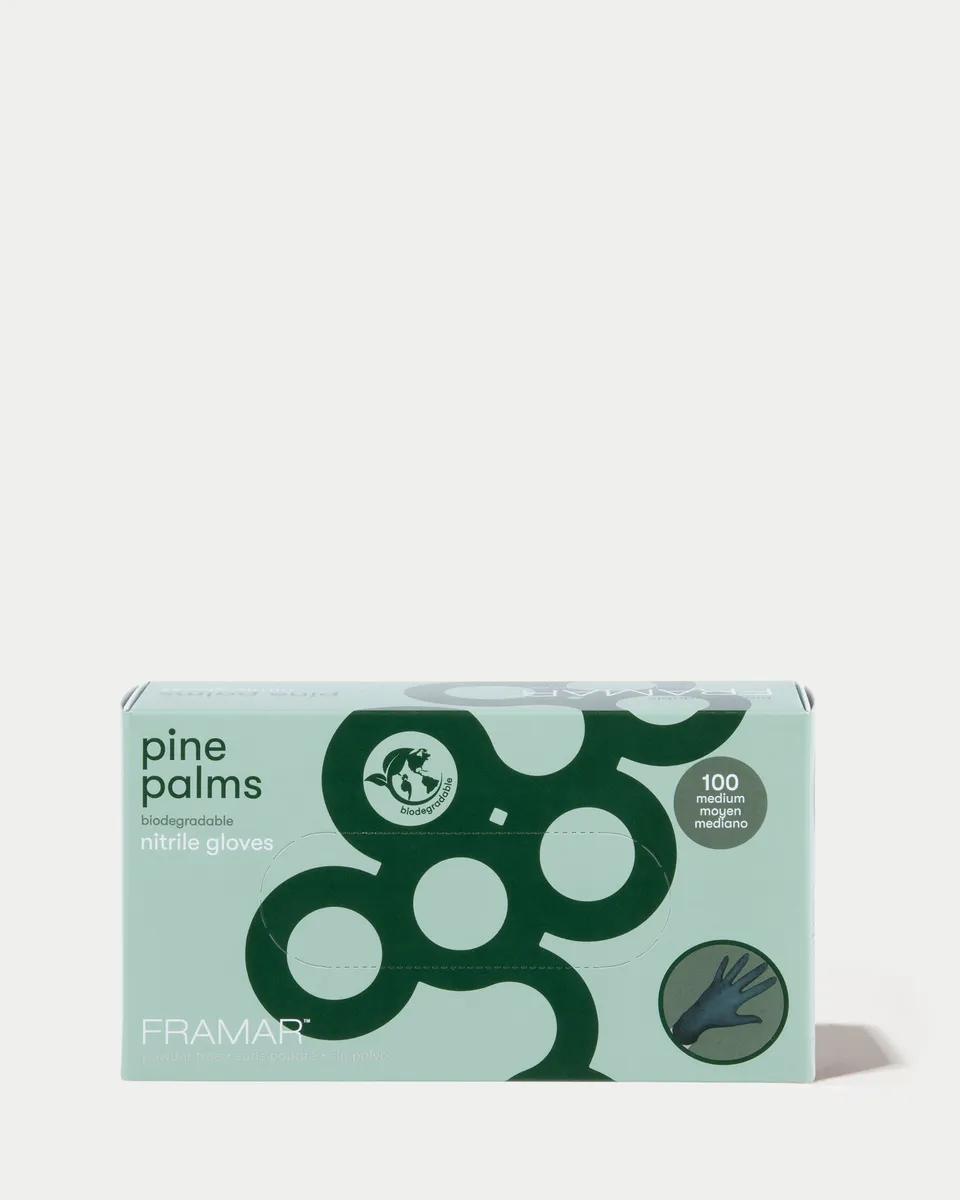 framar-pine-palms-guanti-nitrile-biodegradabili-verdi-100-pezzi image 1