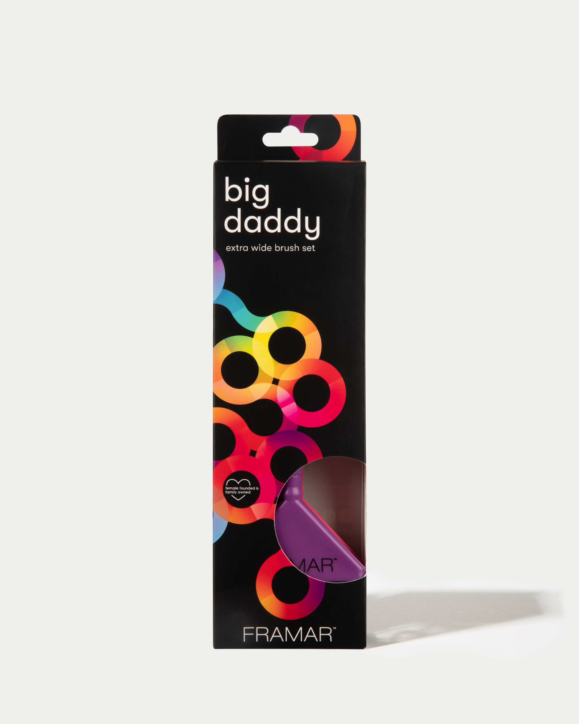 framar-big-daddy-brush-set-3-pennelli-tinta-nero-rosa-e-viola image 2
