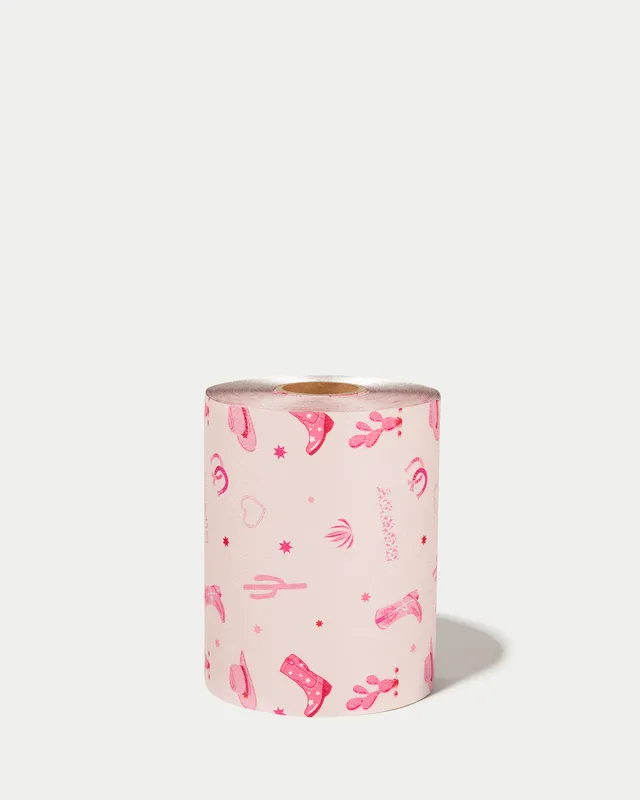 framar-howdy-embossed-roll-carta-stagnola-rosa-320ft image 1