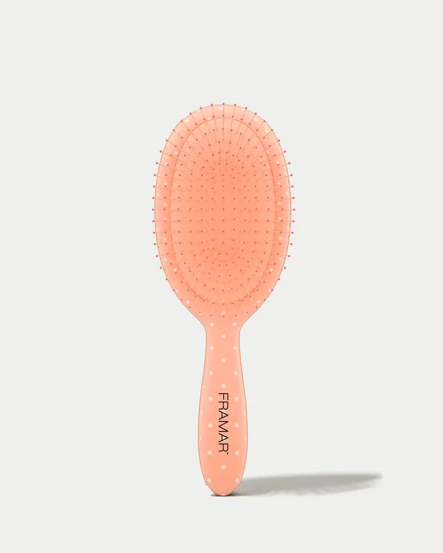 framar-peach-please-dottie-spazzola-districante-a-pois-pesca image 1