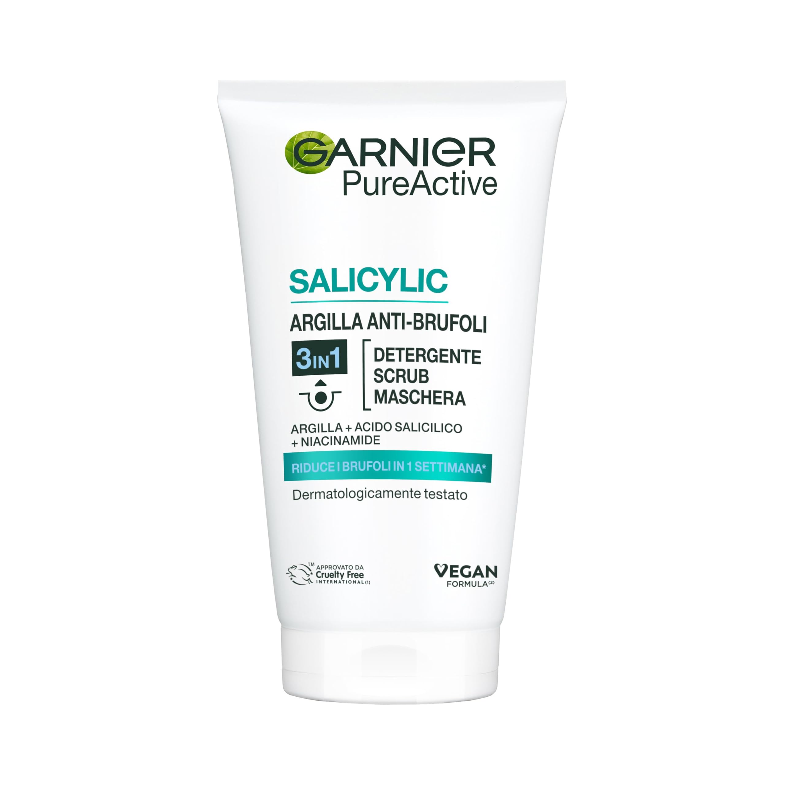 garnier-pure-active-maschera-3in1-argilla-e-acido-salicilico-150ml image 1