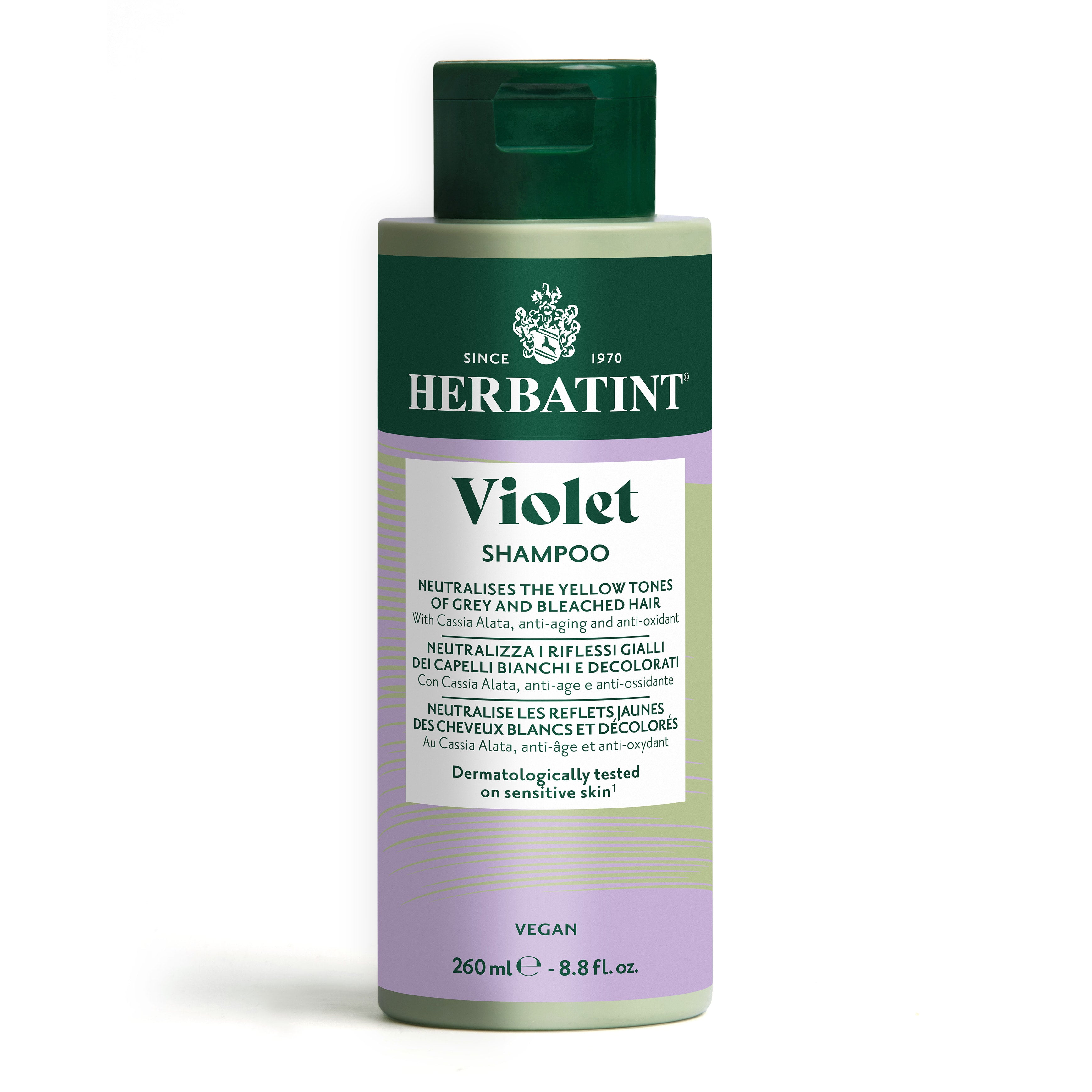herbatint-shampoo-violet-antigiallo-shampoo-260-ml image 1