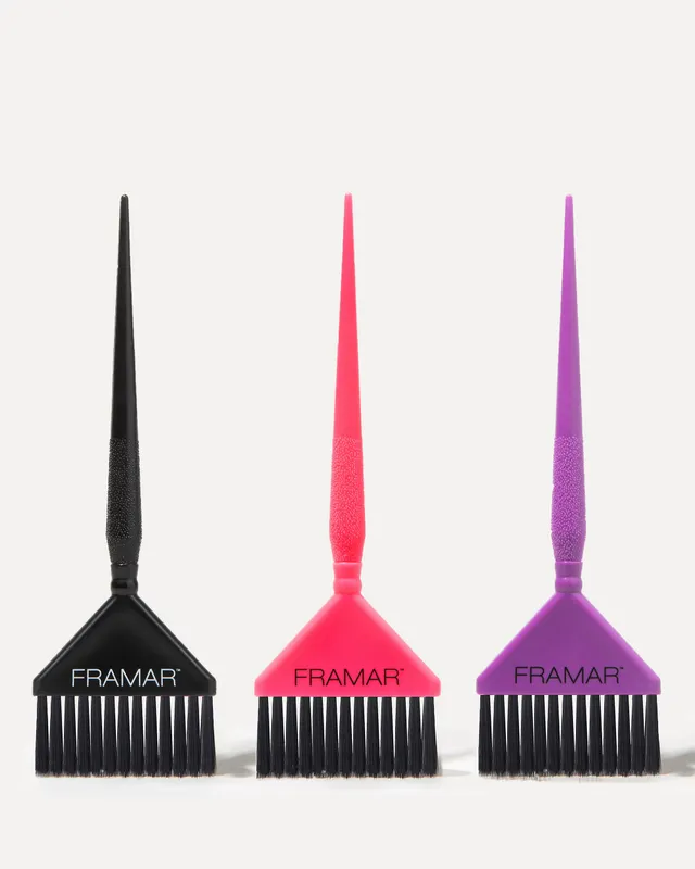 framar-big-daddy-brush-set-3-pennelli-tinta-nero-rosa-e-viola image 1