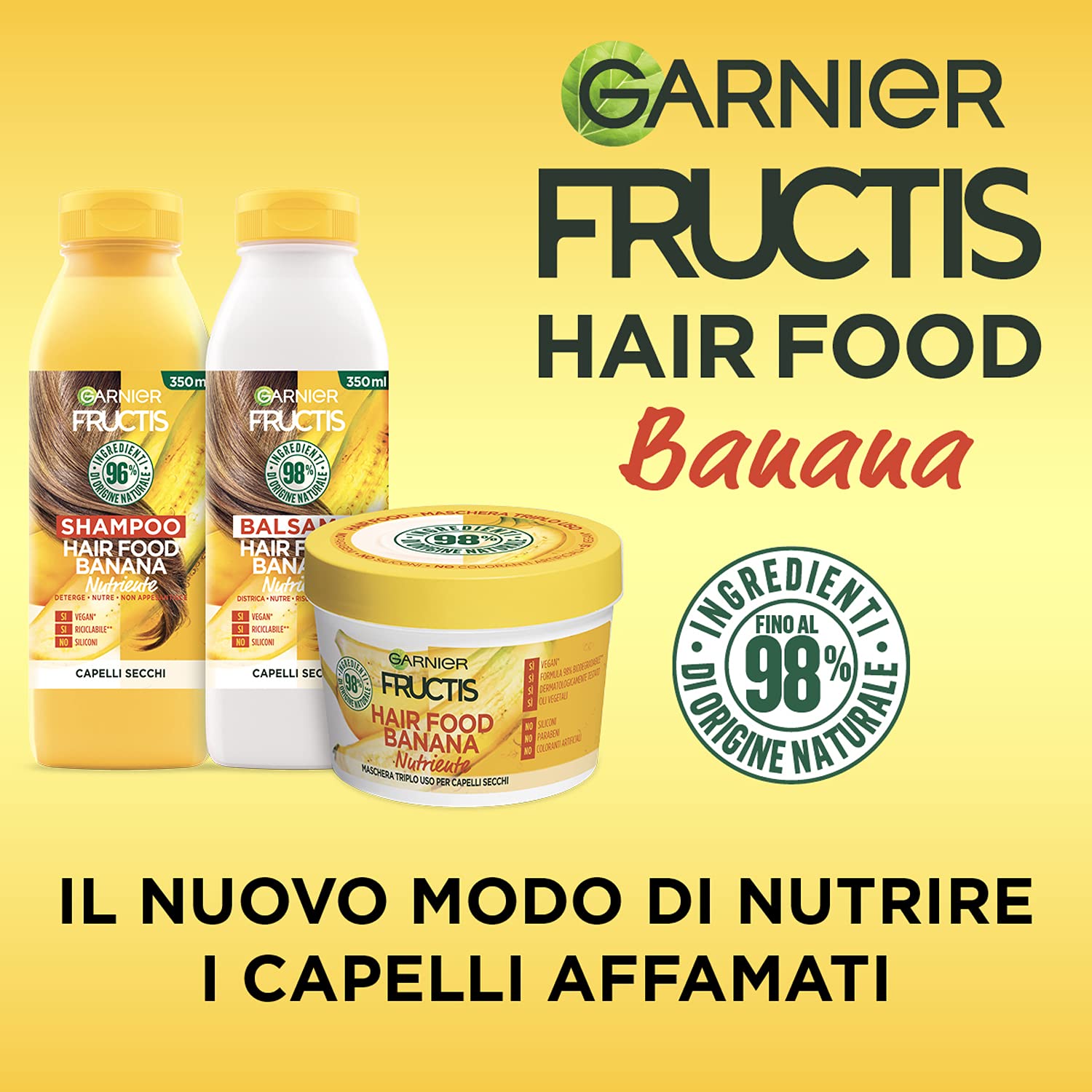 garnier-fructis-hair-food-banana-nutriente-kit-shampoo-balsamo-maschera-3-in-1 image 5