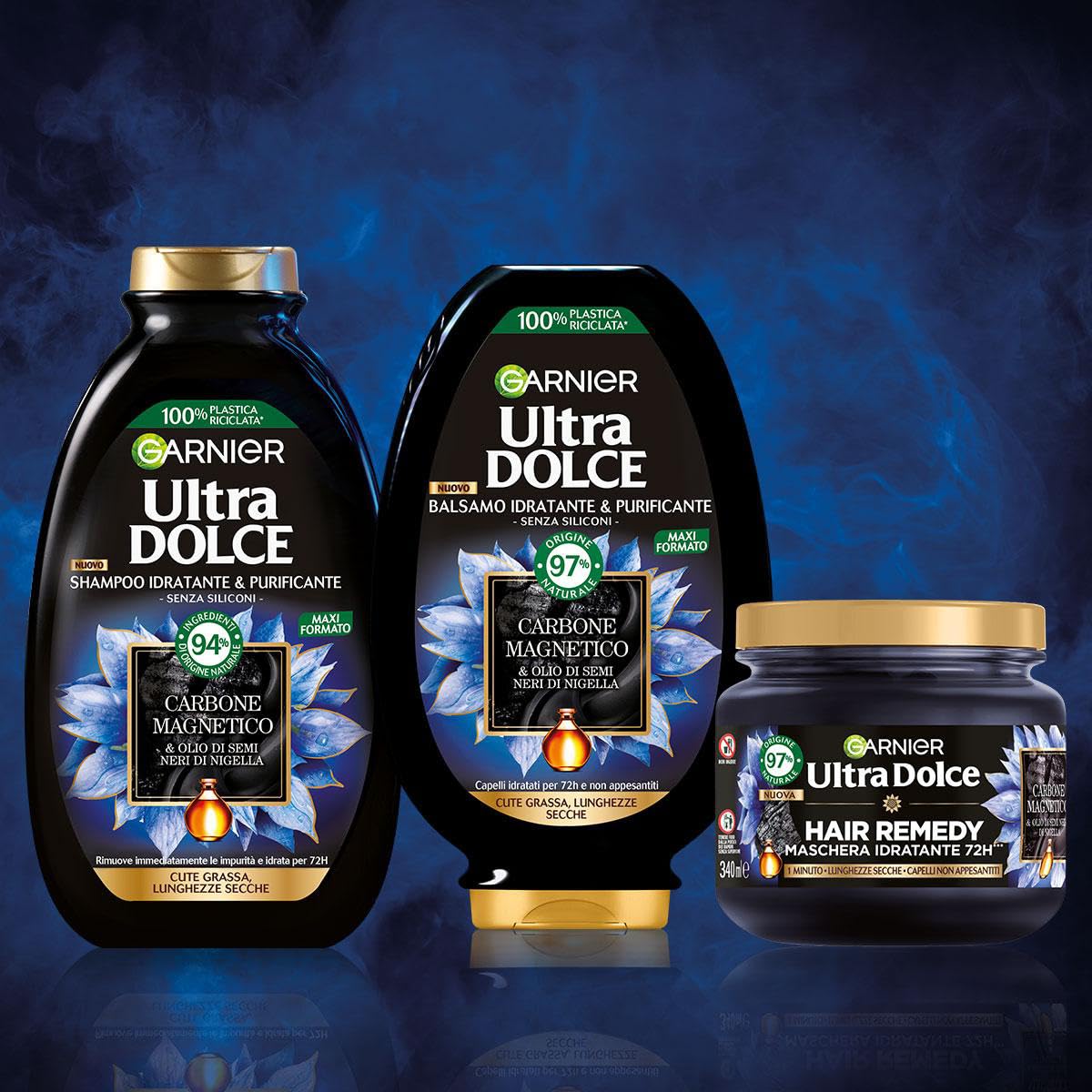 garnier-ultra-dolce-routine-completa-carbone-magnetico-shampoo-300-ml-balsamo-25 image 4