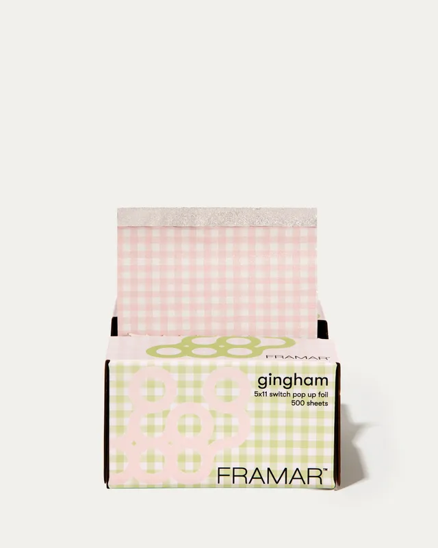 framar-pink-green-gingham-switch-pop-up-foil-5x11-500-fogli image 1