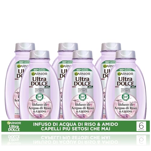 garnier-ultra-dolce-shampoo-lisciante-acqua-di-riso-e-amido-300-ml-senza-silicon image 6