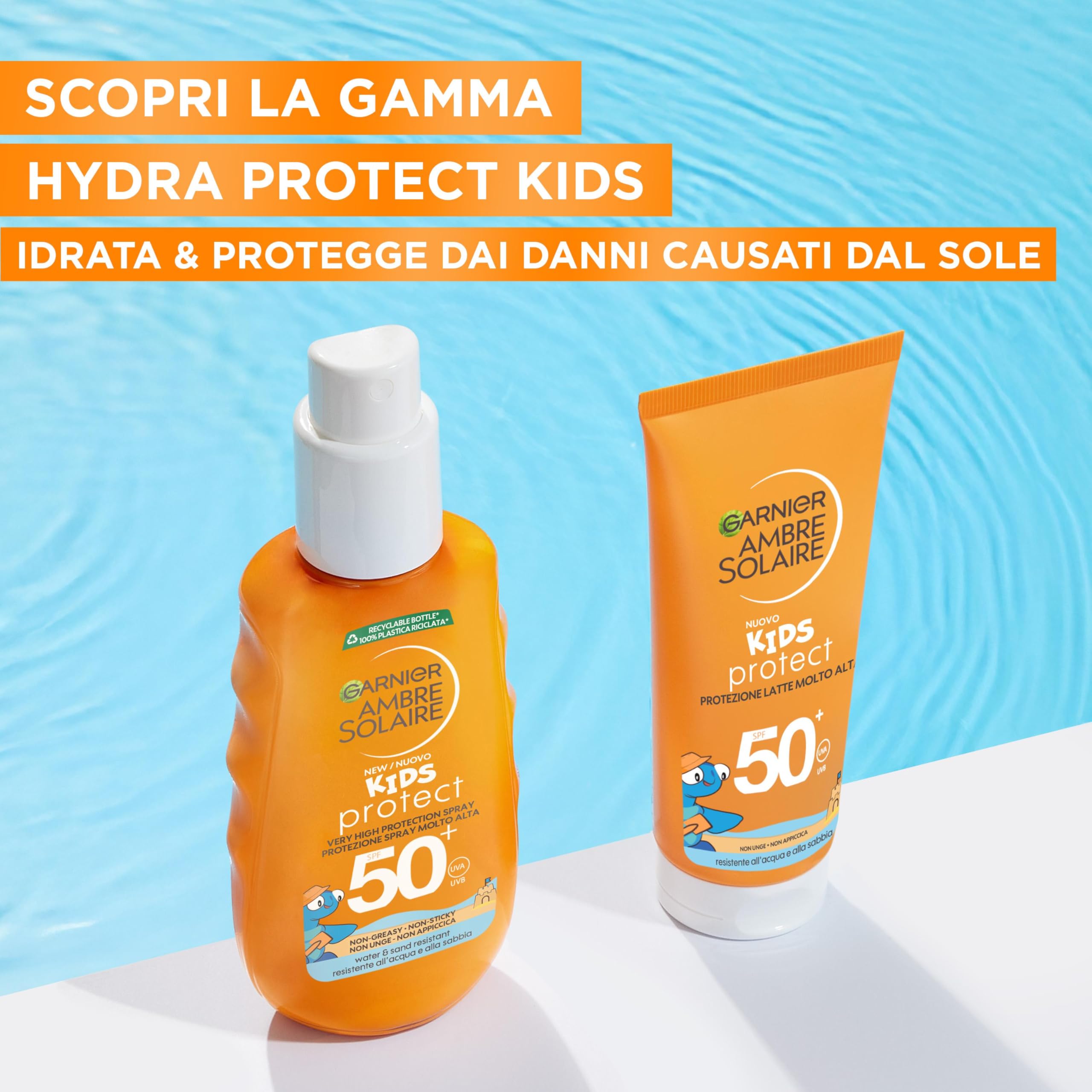 garnier-ambre-solaire-kids-protect-spray-bambini-spf50-150-ml image 2