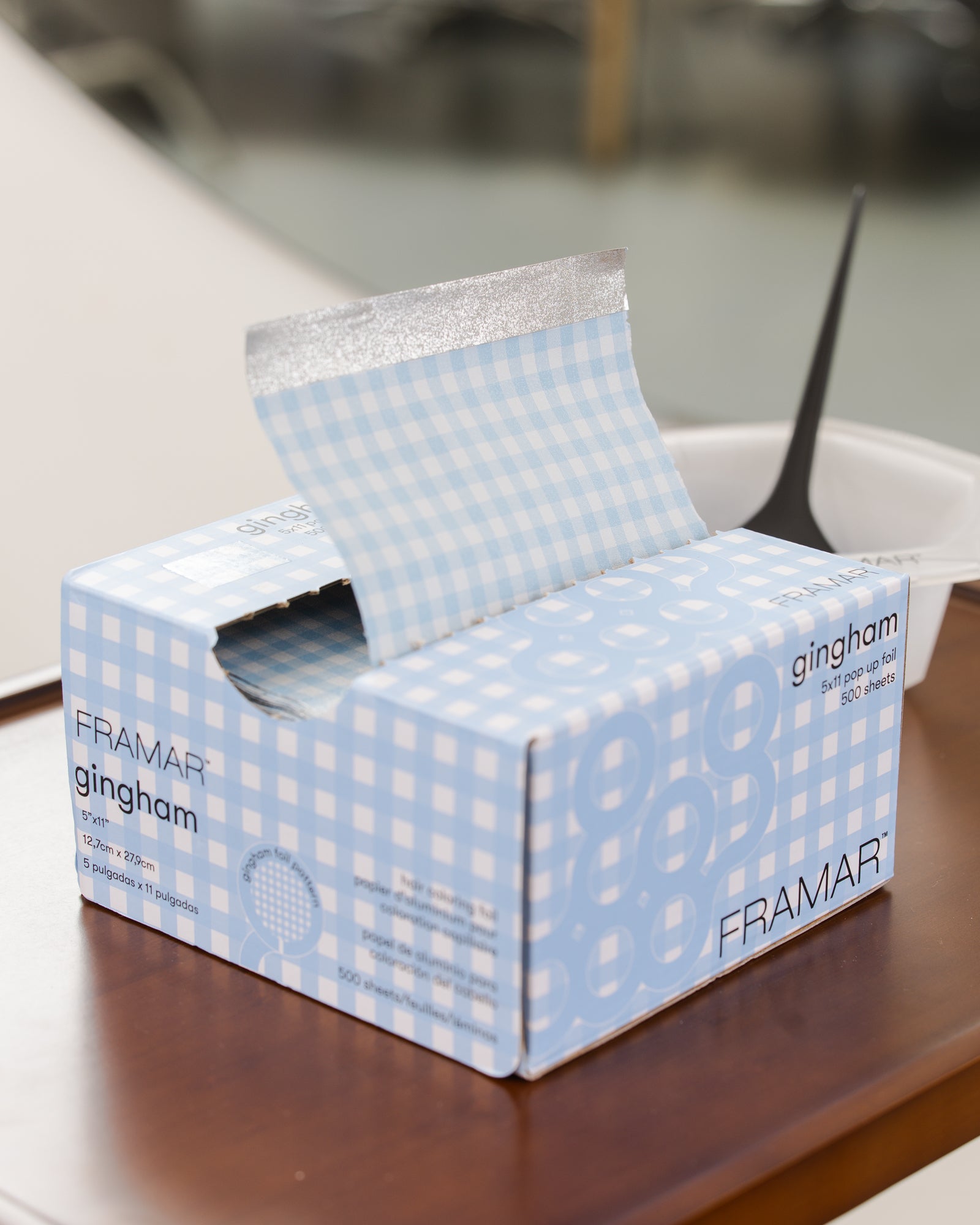 framar-5x11-pop-up-foil-blue-gingham image 3