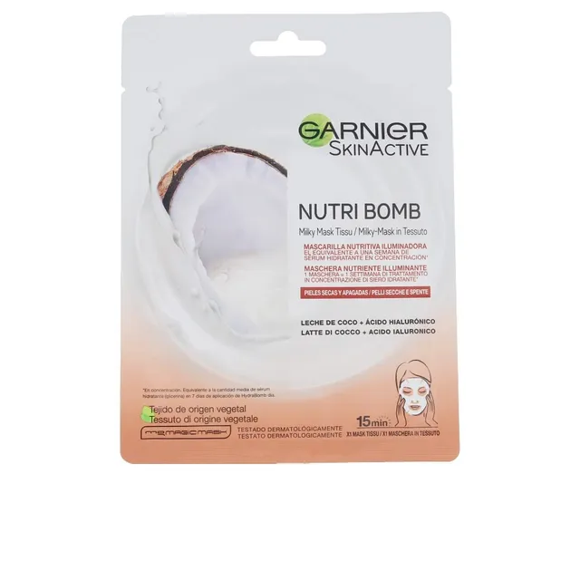 garnier-nutribomb-maschera-tessuto-latte-cocco-28-g image 1