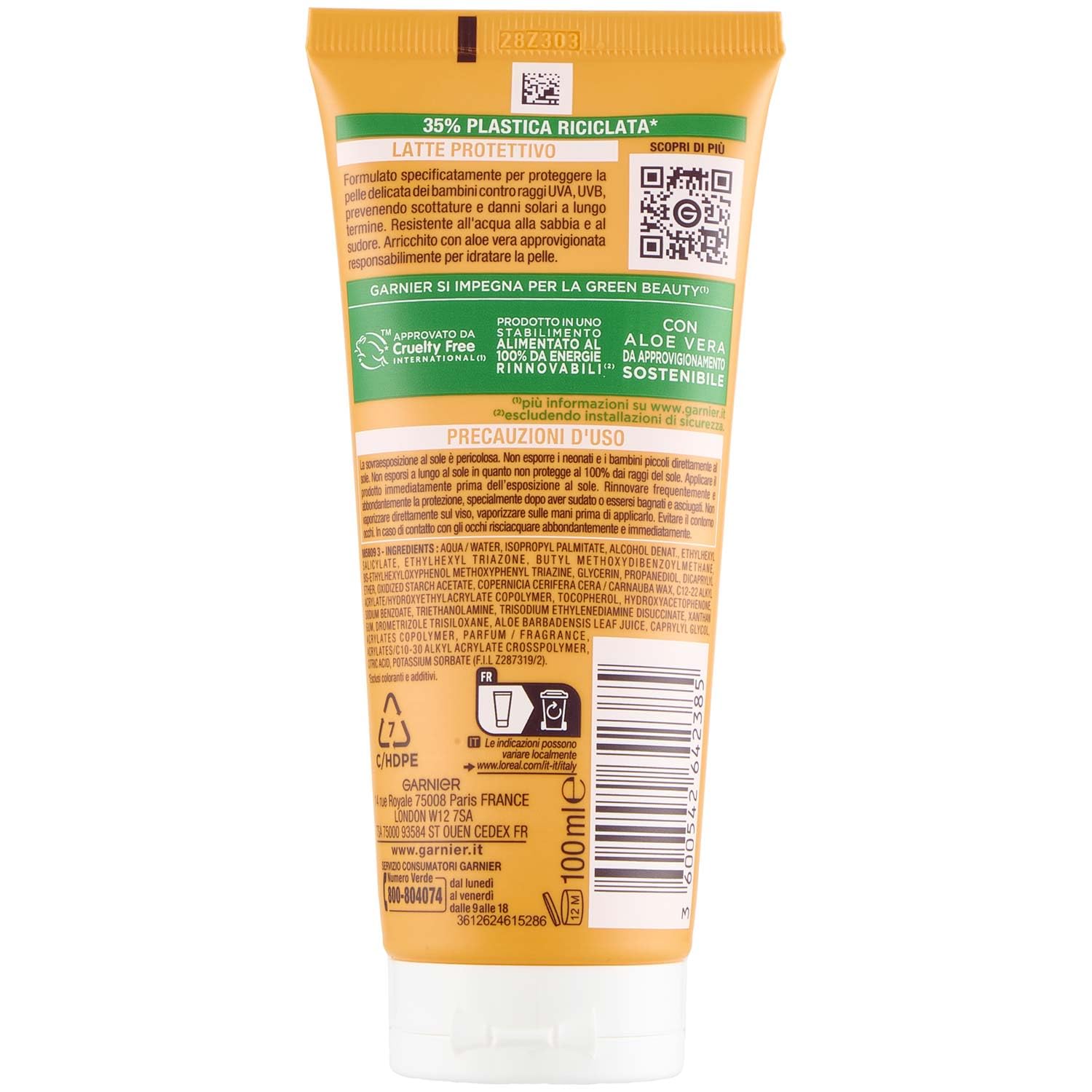 garnier-ambre-solaire-kids-protect-latte-spf50-100ml-protezione-bambini image 3