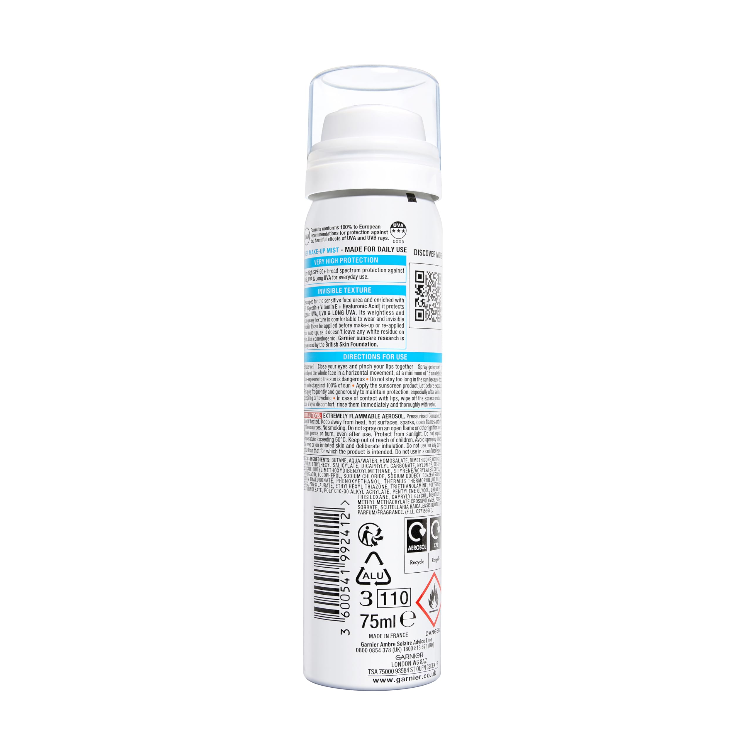 garnier-ambre-solaire-spray-fissante-per-make-up-spf50-75-ml image 8