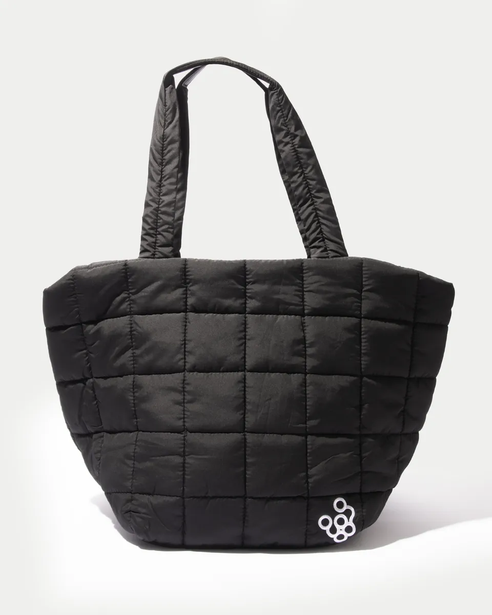 framar-puffer-tote-black-borsa-nylon-trapuntata image 1