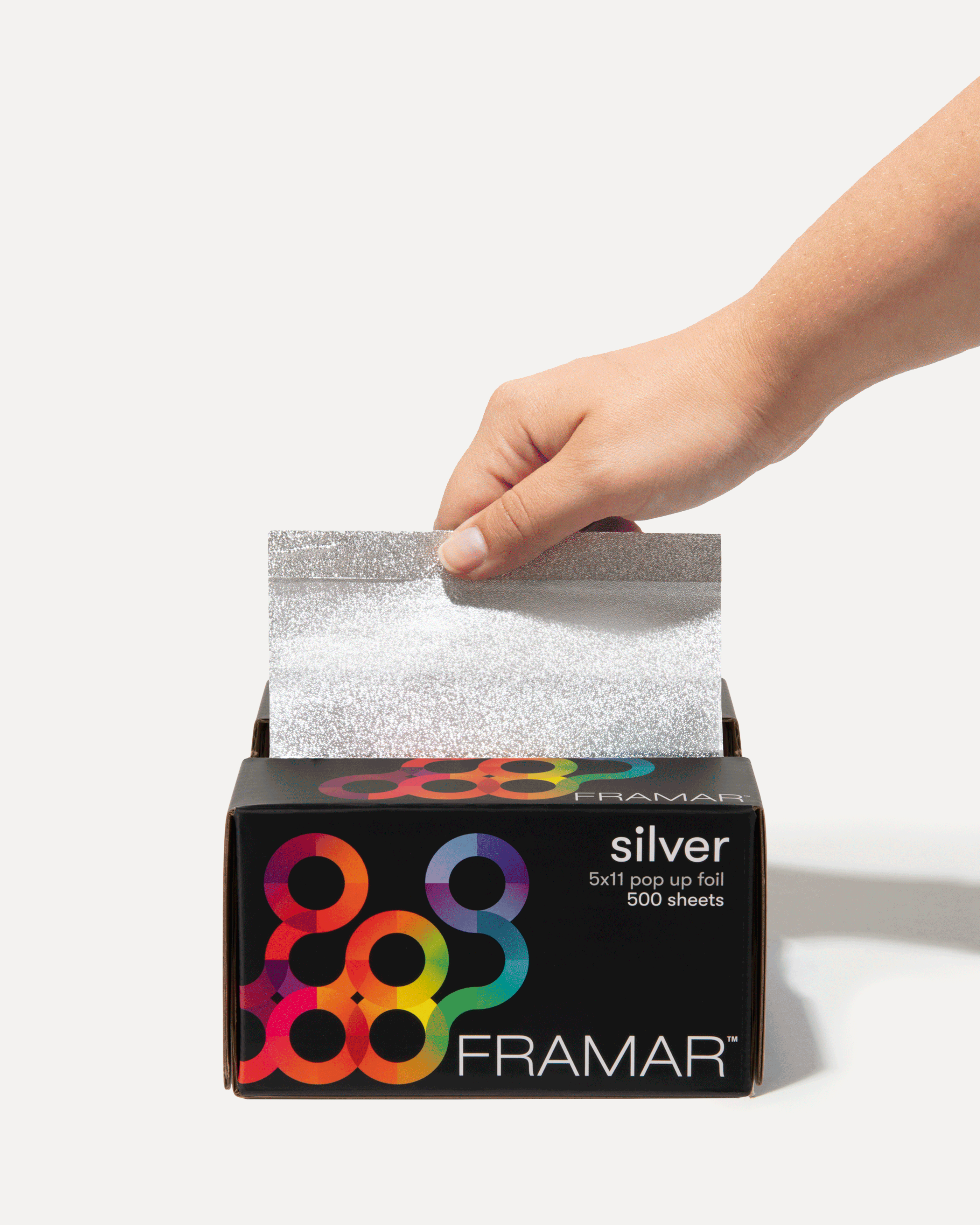 framar-star-struck-silver-pop-up-foil-fogli-alluminio-pre-tagliati-5x11-500-pezz image 2
