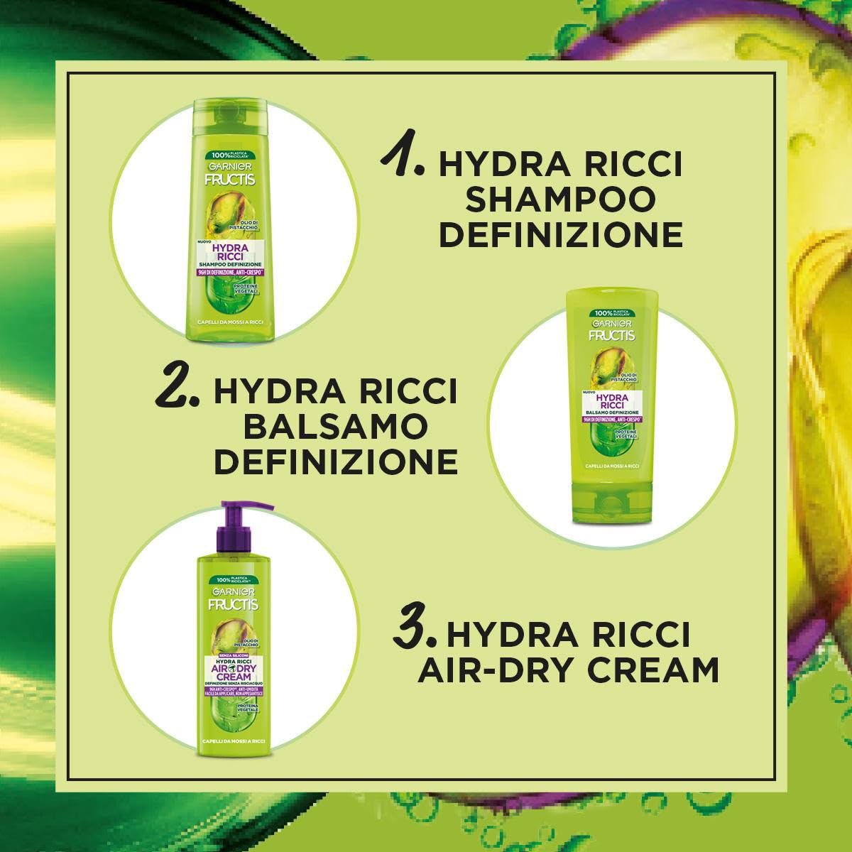 garnier-fructis-hydra-ricci-routine-completa-idratante-shampoo-balsamo-air-dry-c image 3