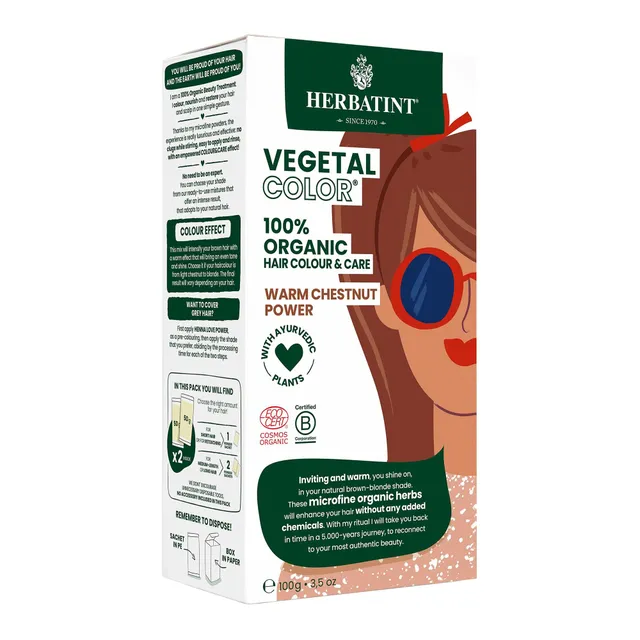 herbatint-vegetal-color-warm-chestnut-power-castano-caldo-100-g image 1