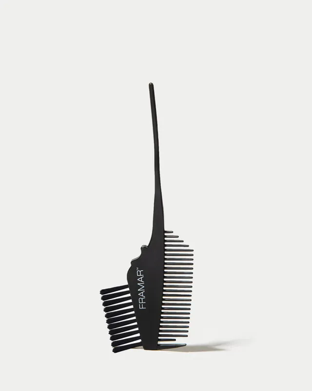 framar-the-emperor-color-brush-pennello-tinta-doppio-lato-con-pettine-nero image 1
