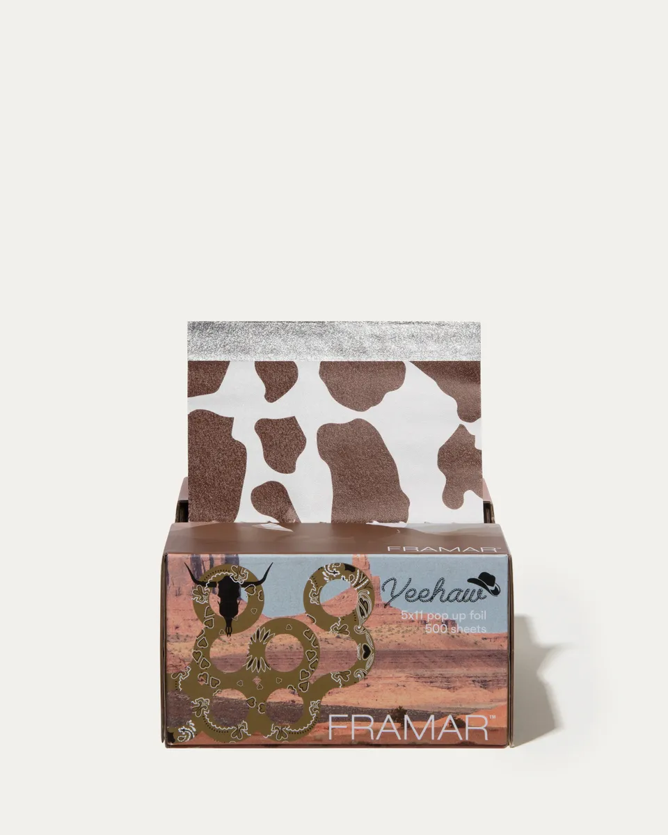 framar-yeehaw-pop-up-foil-5x11-500-fogli-prestagliati-cow-print image 1