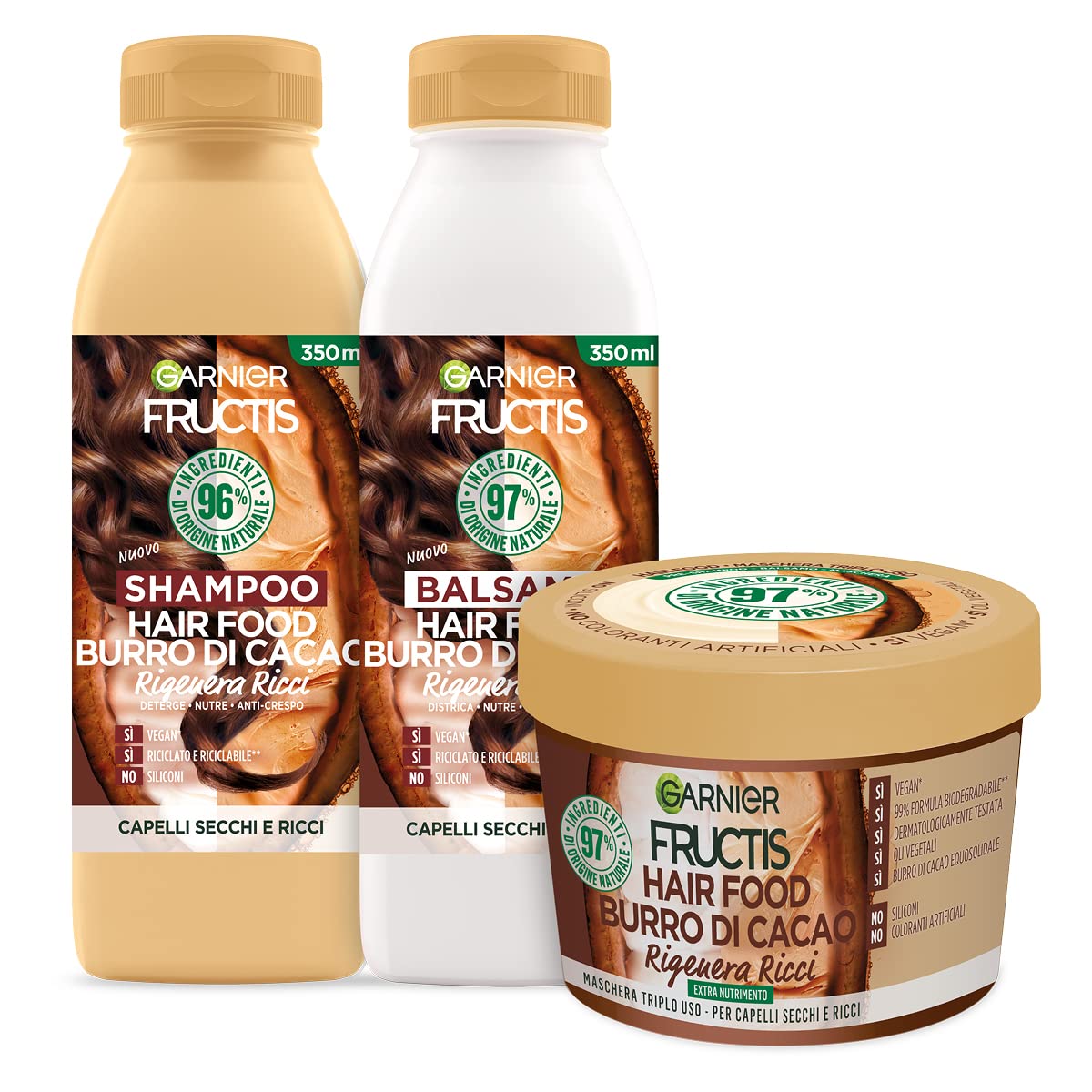 garnier-fructis-hair-food-banana-nutriente-kit-shampoo-balsamo-maschera-3-in-1 image 8