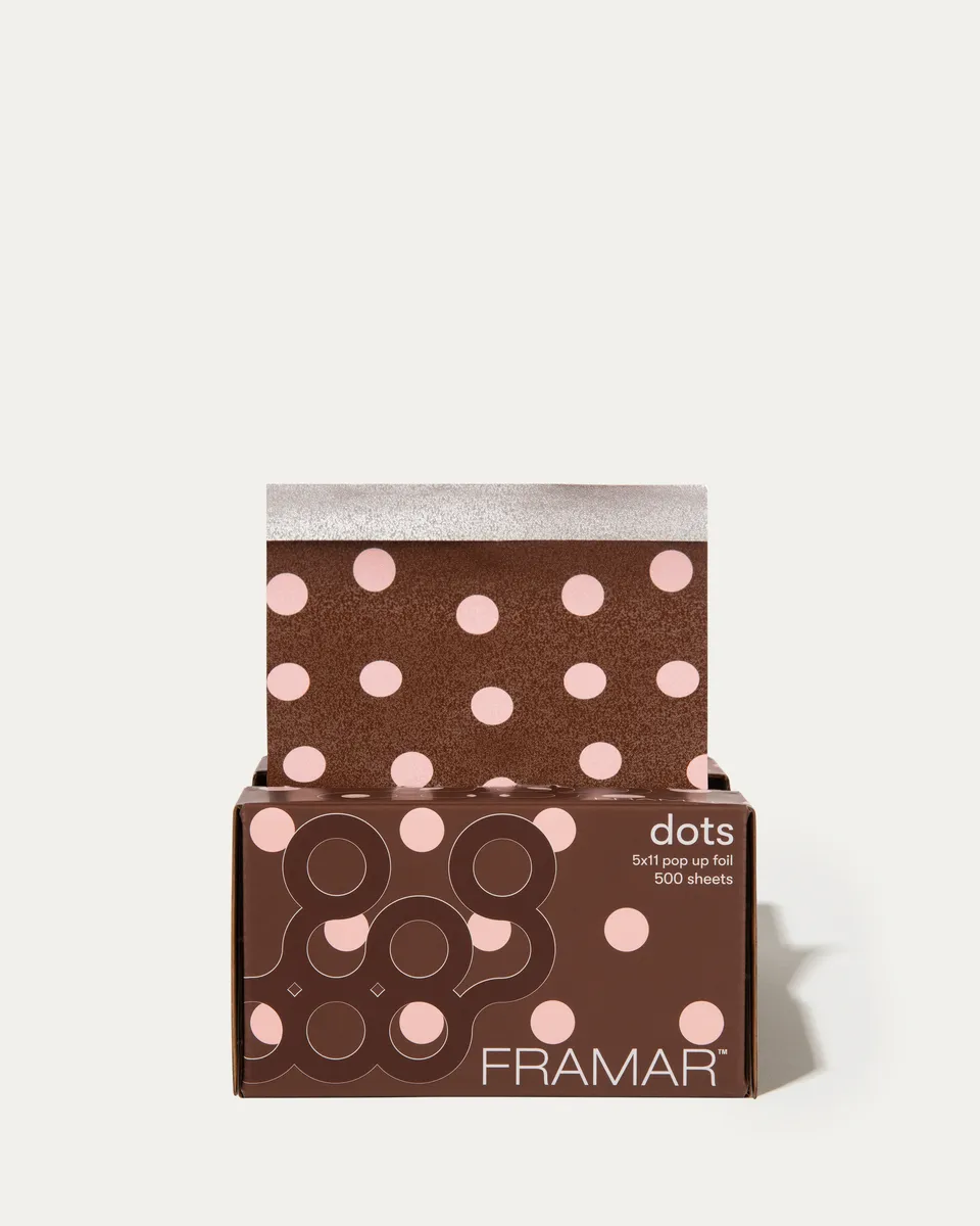 framar-5x11-pop-up-foil-500-fogli-chocolate-polka-dots image 1