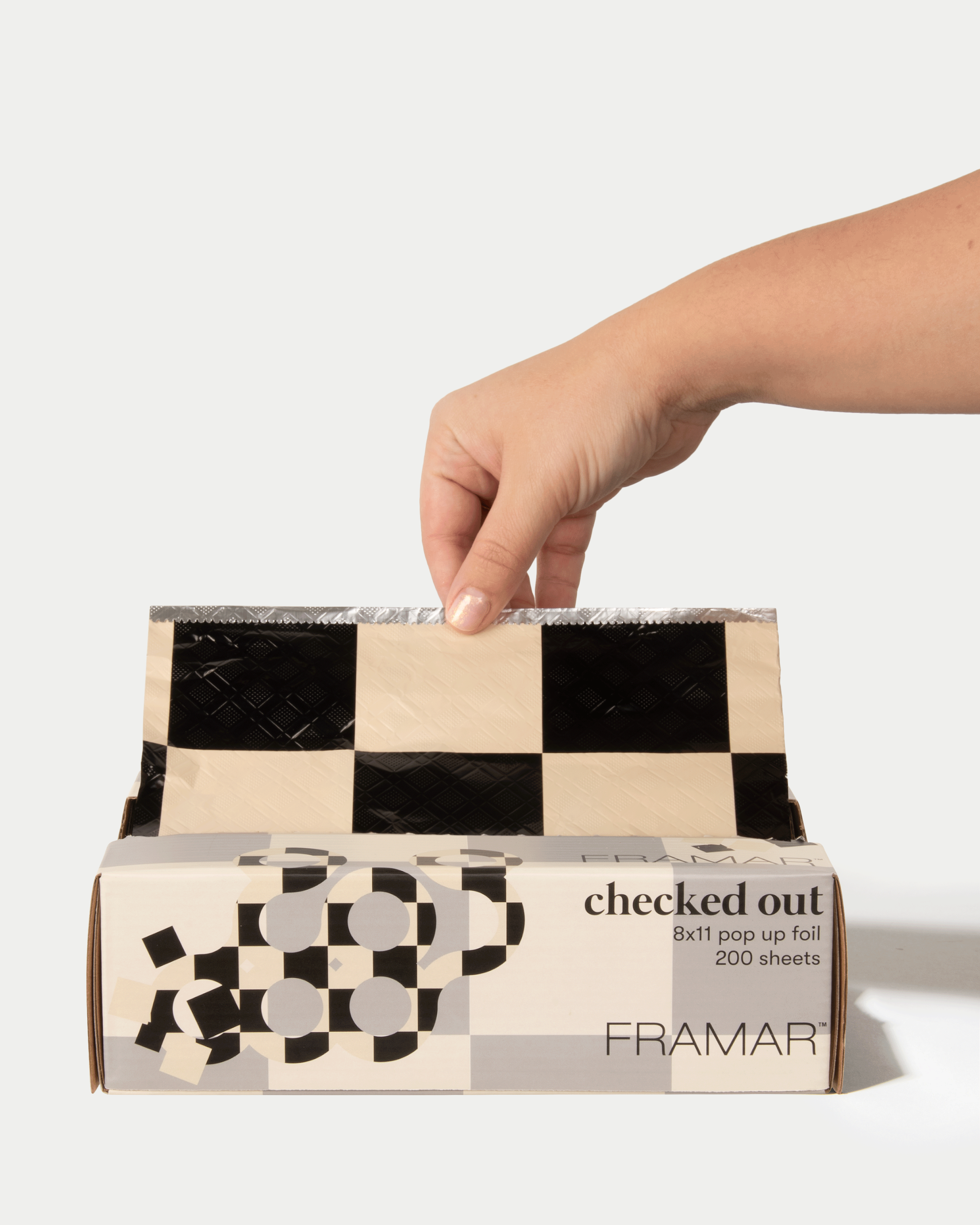 framar-checked-out-8x11-pop-up-foil-fogli-stagnola-a-quadri-200-pezzi image 2