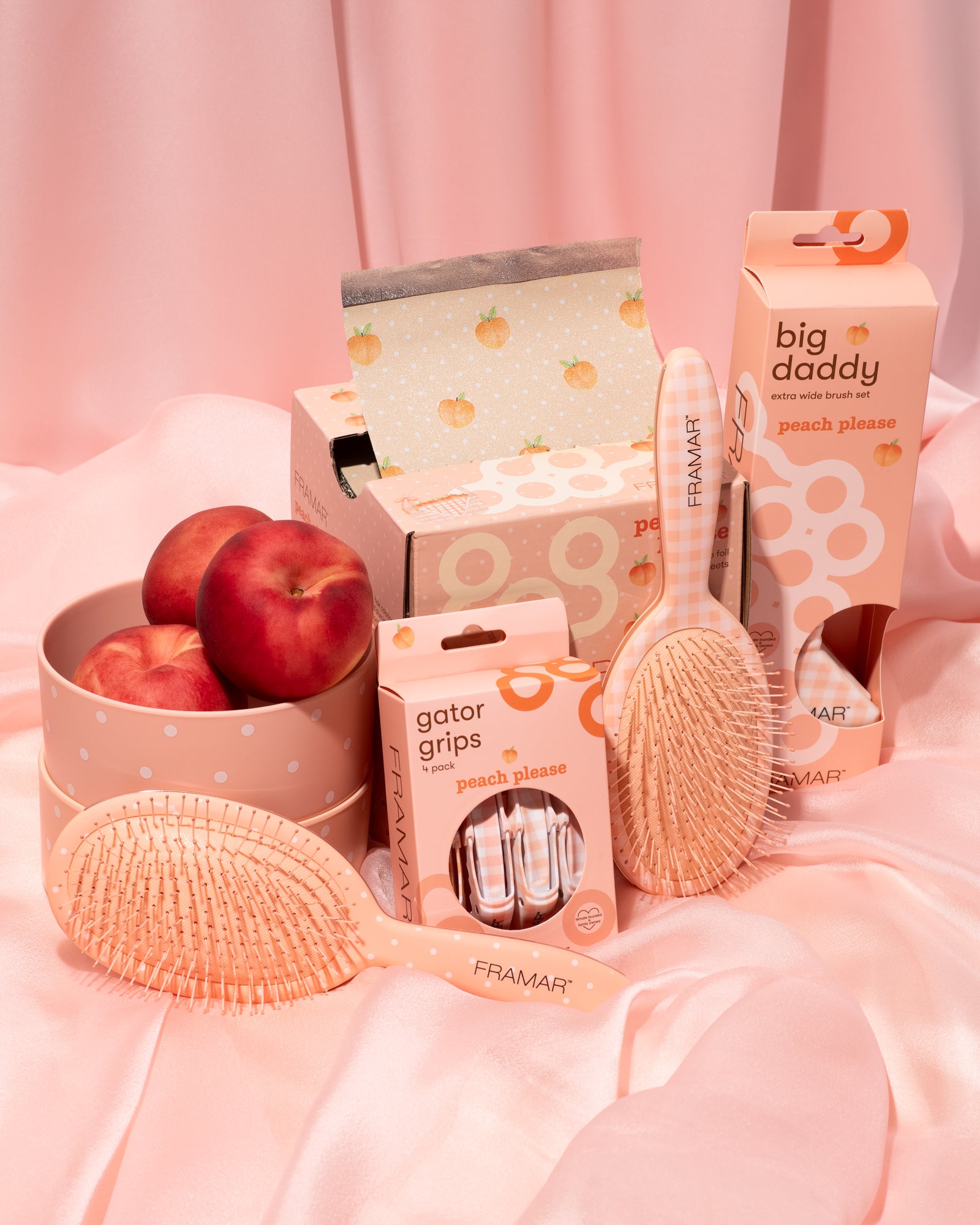 framar-peach-please-bundle-set-completo-colorazione-con-foil-spazzole-e-ciotole- image 1